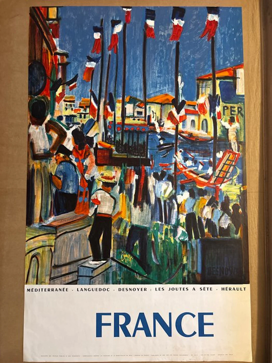 Desnoyer - Les joutes à Sète - 1950s