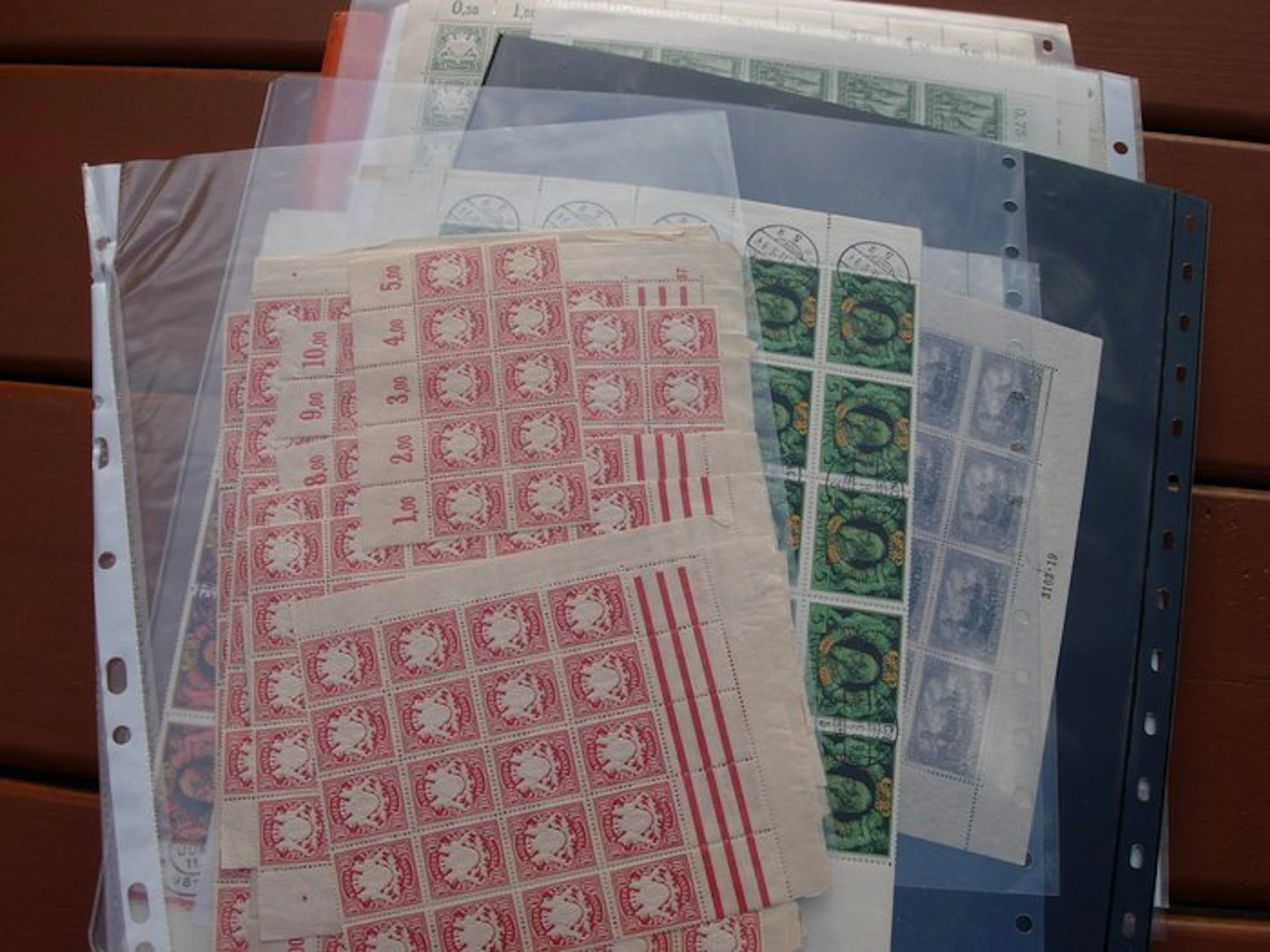 Germany - Lot of sheets / partial sheets Germany and France. Mint and canceled.