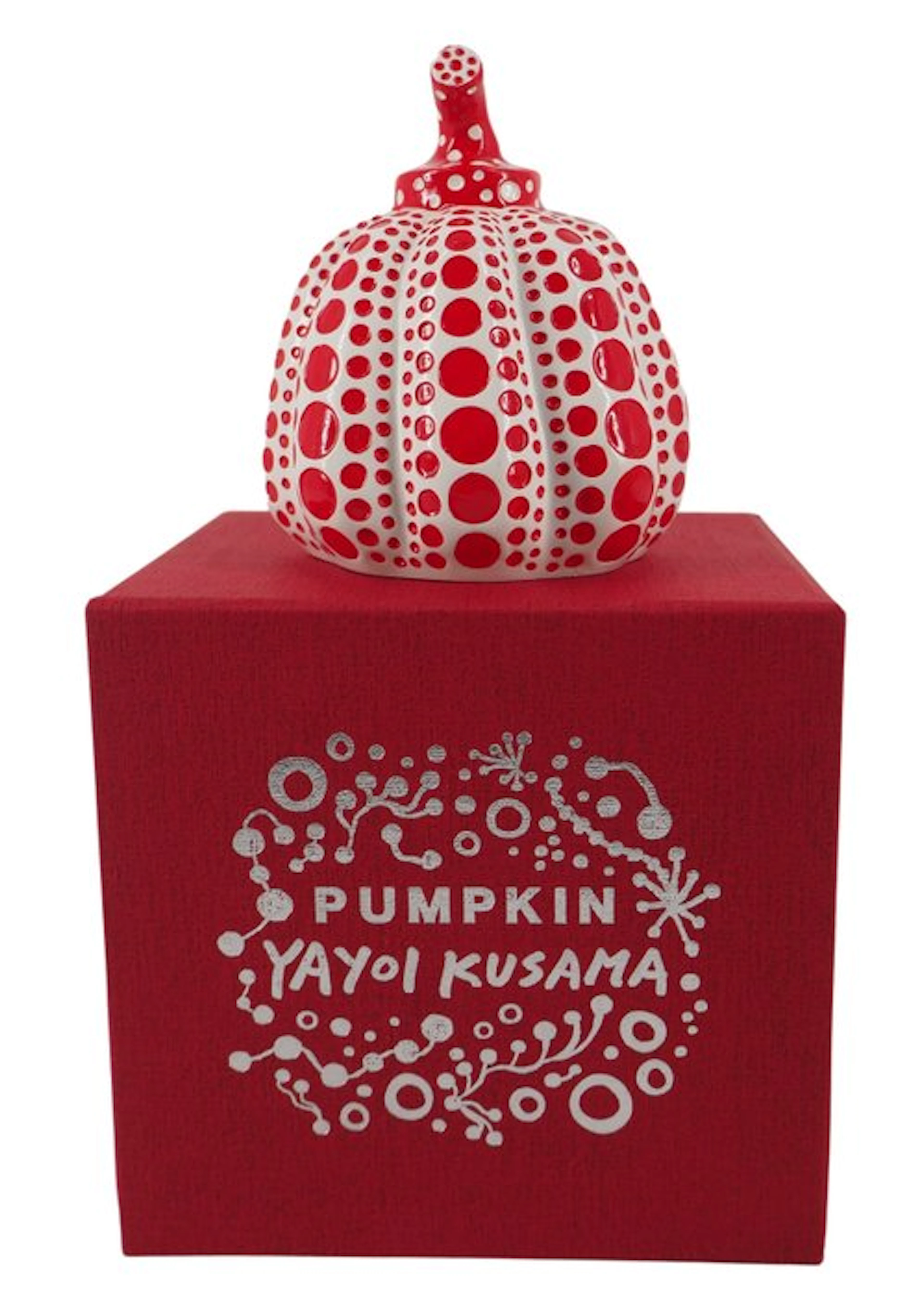 Yayoi Kusama (1929) - Sculpture, Dots Obsession (Pumpkin red) - 10.5 cm - Resin