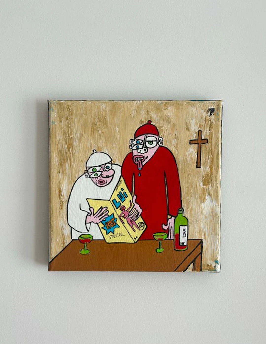 eR.B. - Street Art " Lui " Tribute to the Pope ;)