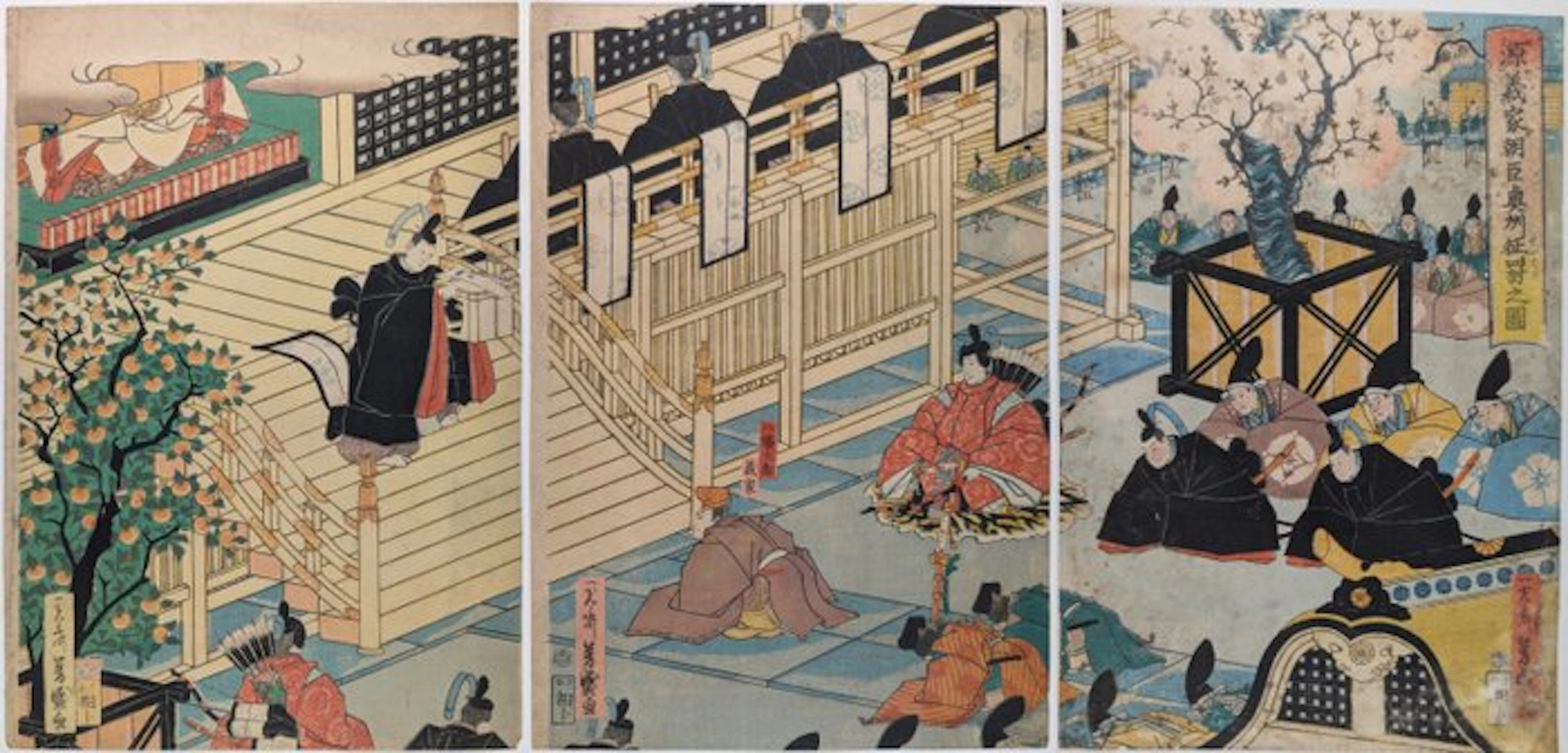 YOSHIMORI – Minamoto no Yoshiie receives the imperial...