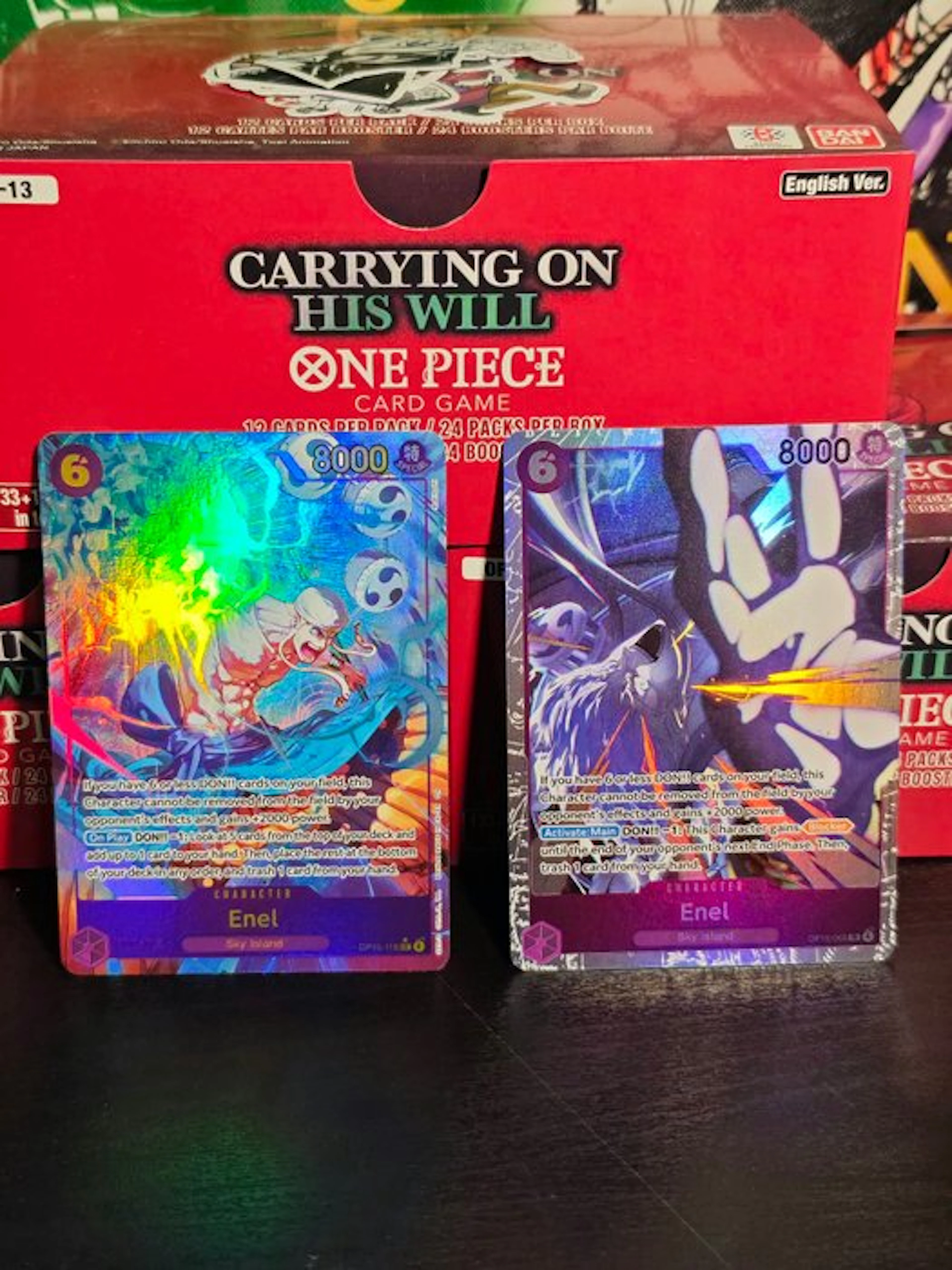 Bandai - 2 Card - One Piece - Enel