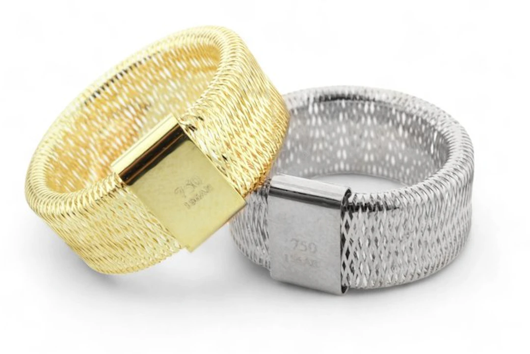 Ring - 18 kt. Yellow gold, White gold