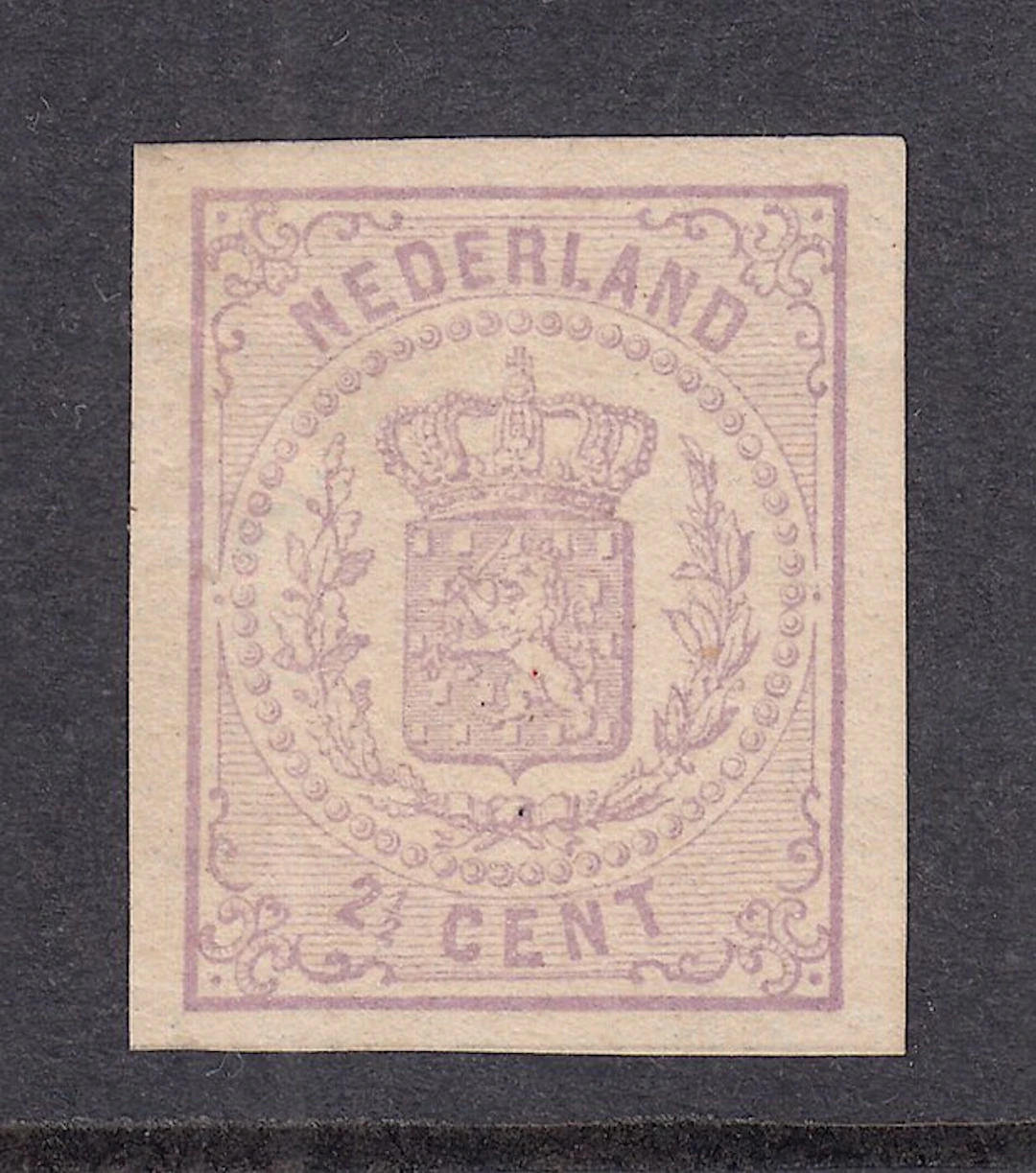 Netherlands 1869 - National coat of arms, undented. - NVPH 18v