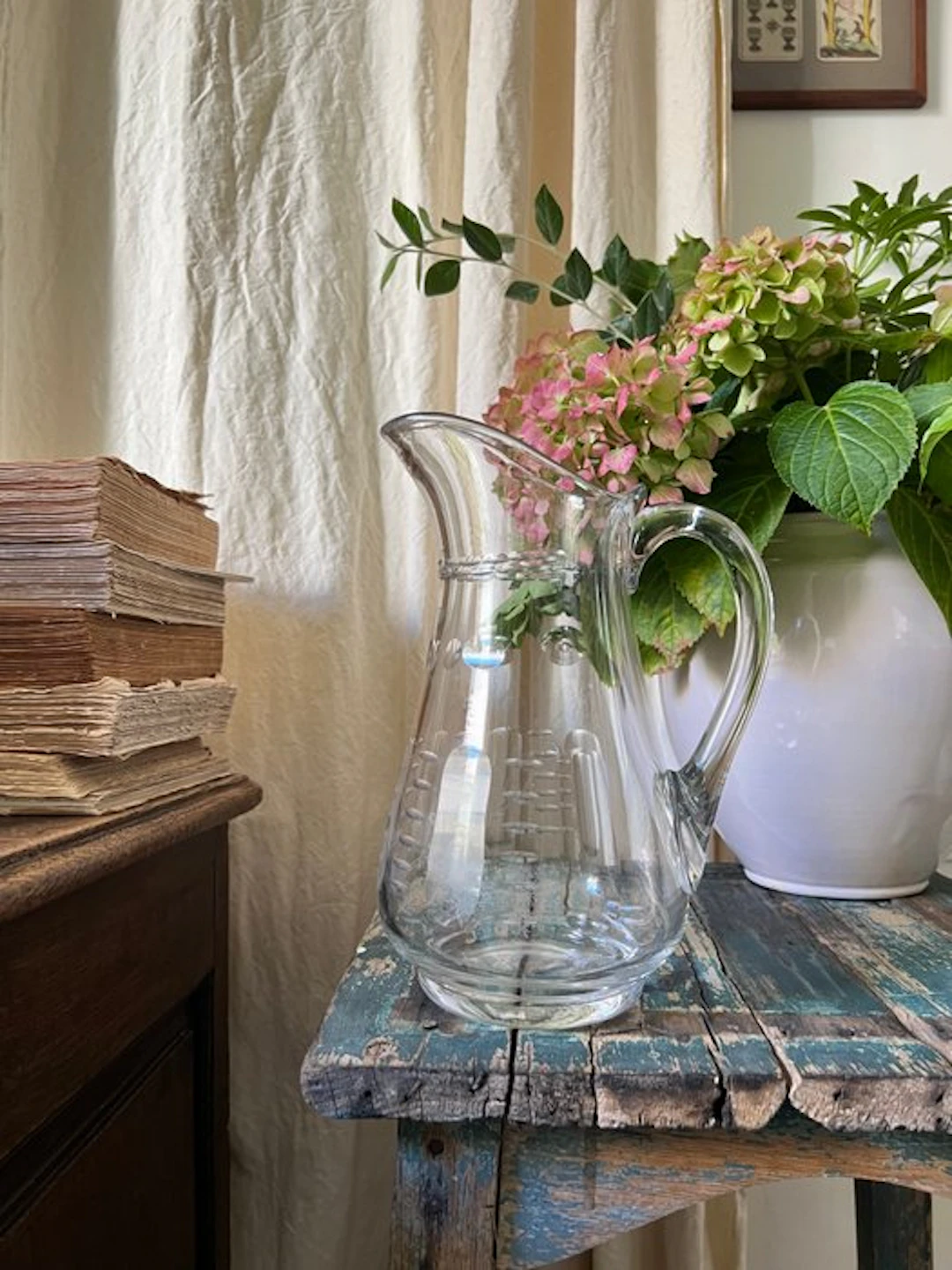 Pitcher - Glass - Cut-glass pitcher
