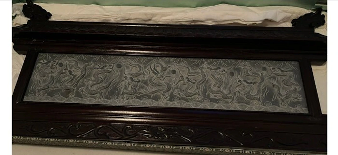Centrepiece - Stone - Chinese table screen
