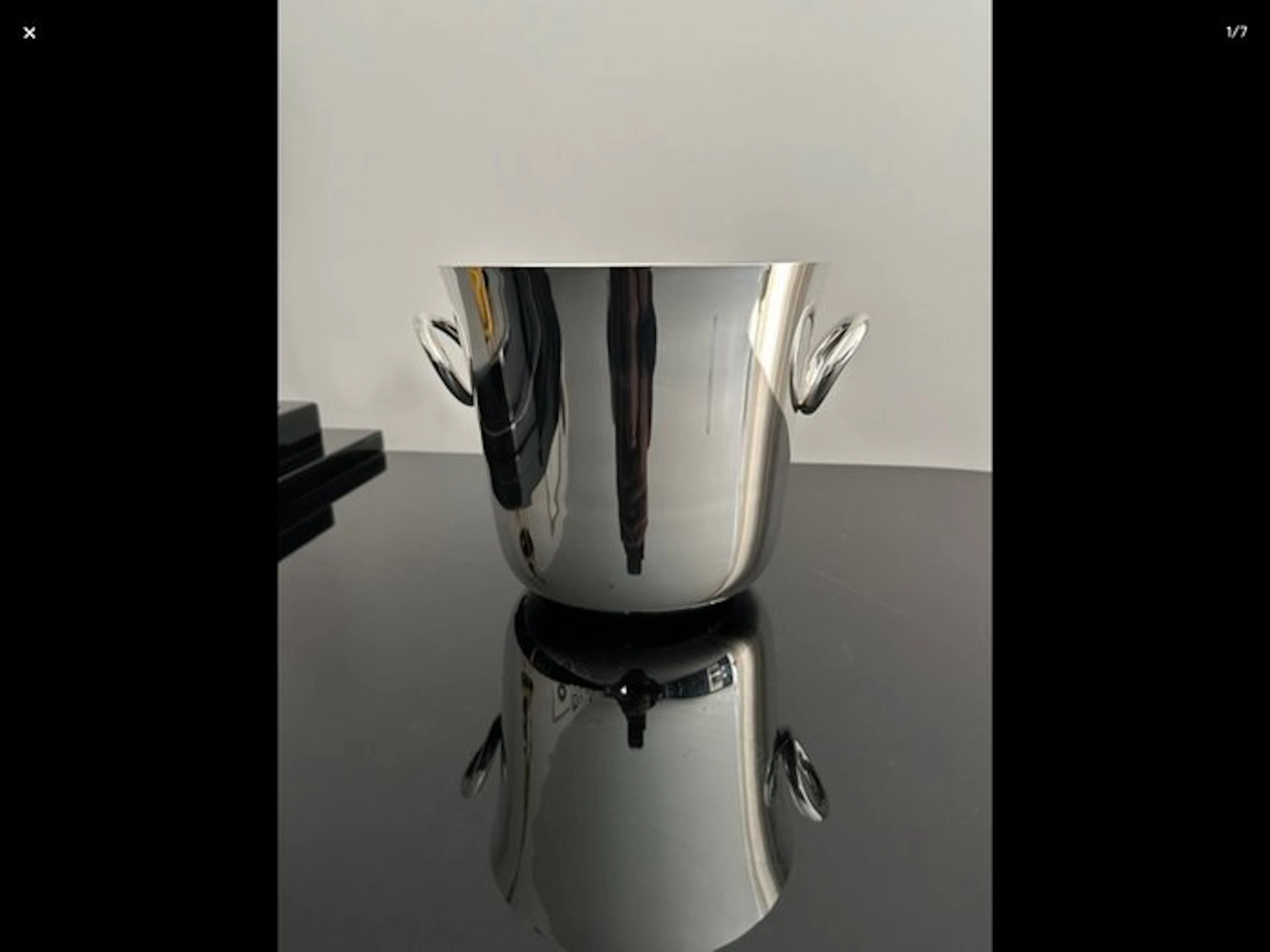Christofle - Andrée Putman - Champagne cooler - Vertigo - Silverplated