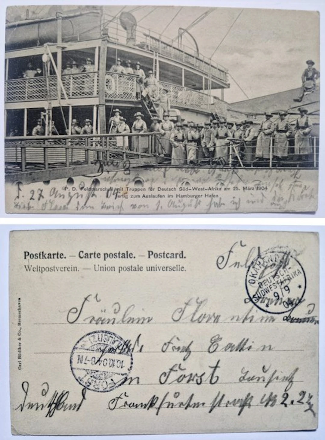 German South West Africa 1904/1904 - Field Marshal with troops