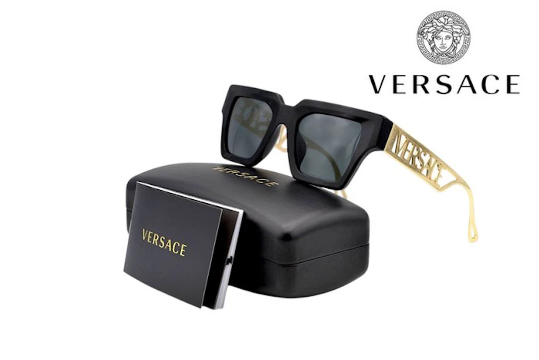 Versace - VE4431 - Made in Italy - Black Acetate & Gold...