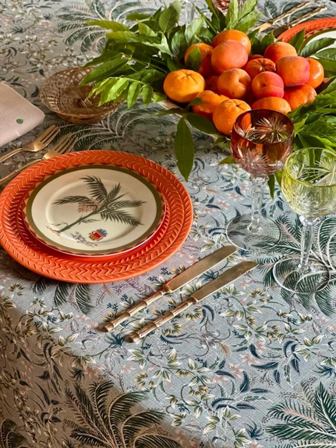 Jungle-printed tablecloth for large tables. - Tablecloth - 270 cm - 180 cm