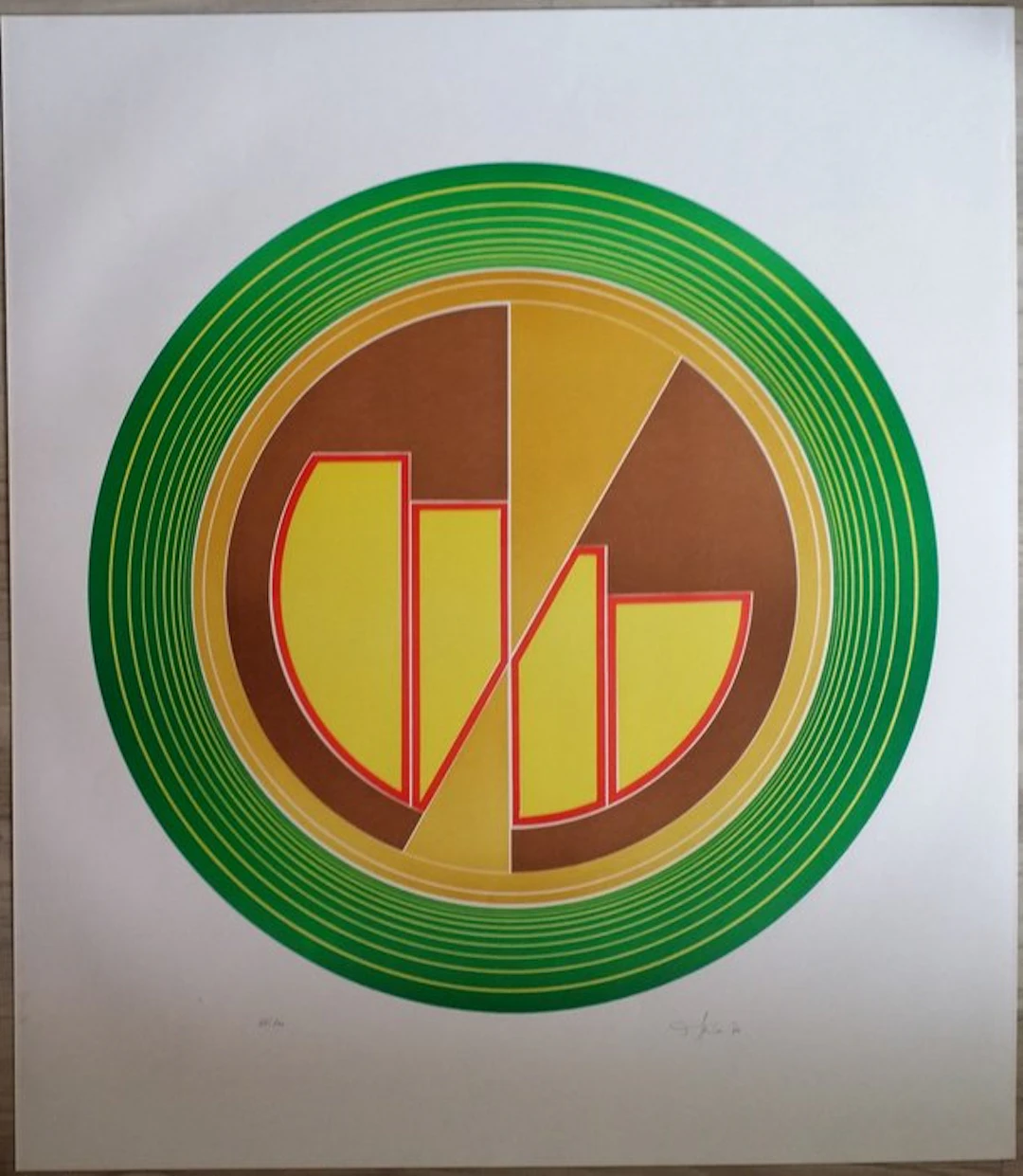 Friedrich Geiler (1946) - Geometrische Komposition / OP ART