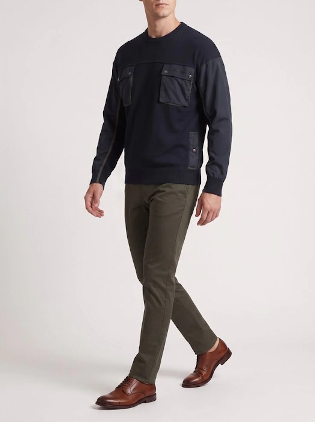 Paul & Shark Multi-Pocket Wool Blend Sweater - Maglione UOMO - Vintage - Jumper