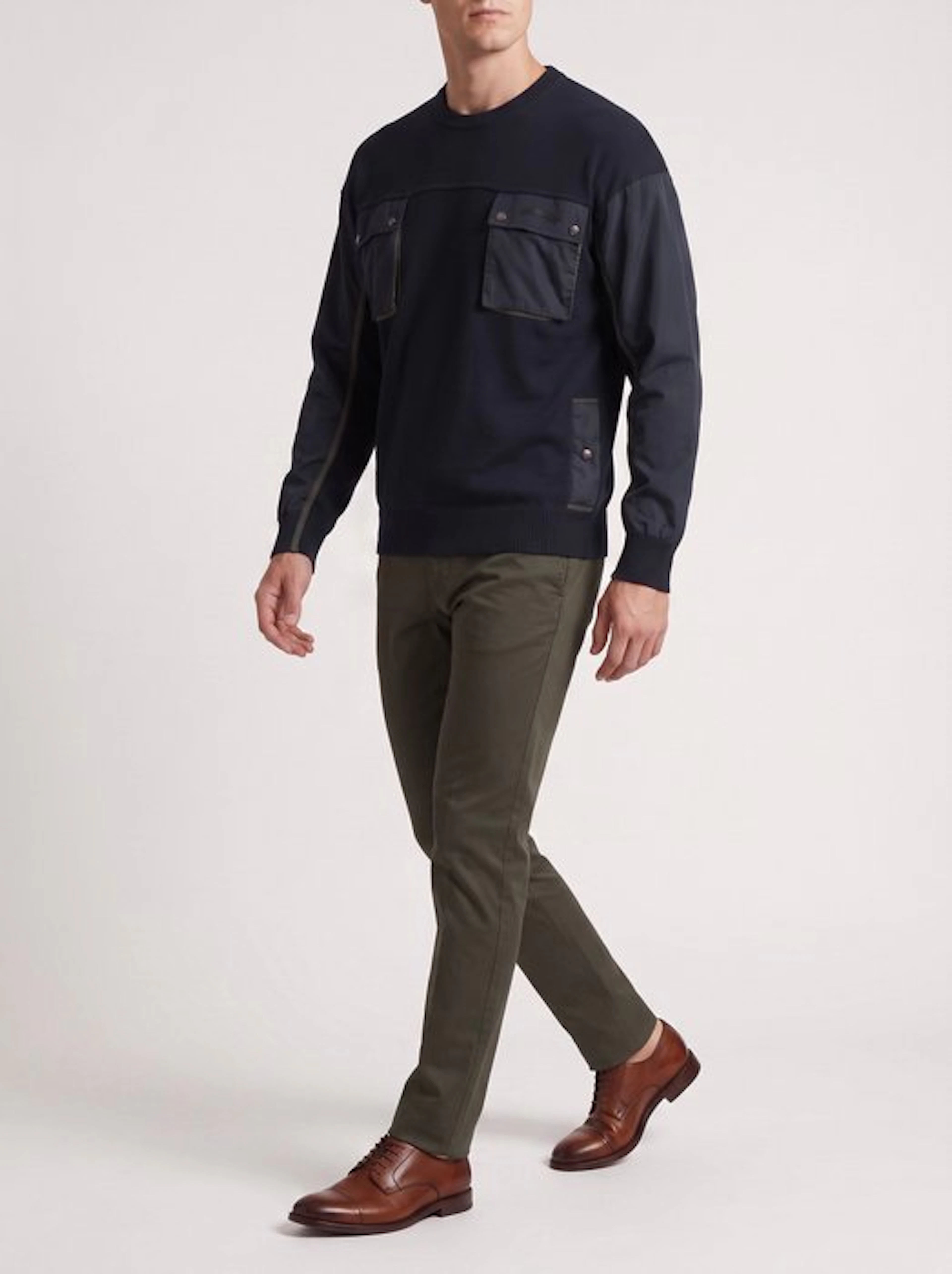 Paul & Shark Multi-Pocket Wool Blend Sweater - Maglione UOMO - Vintage - Jumper