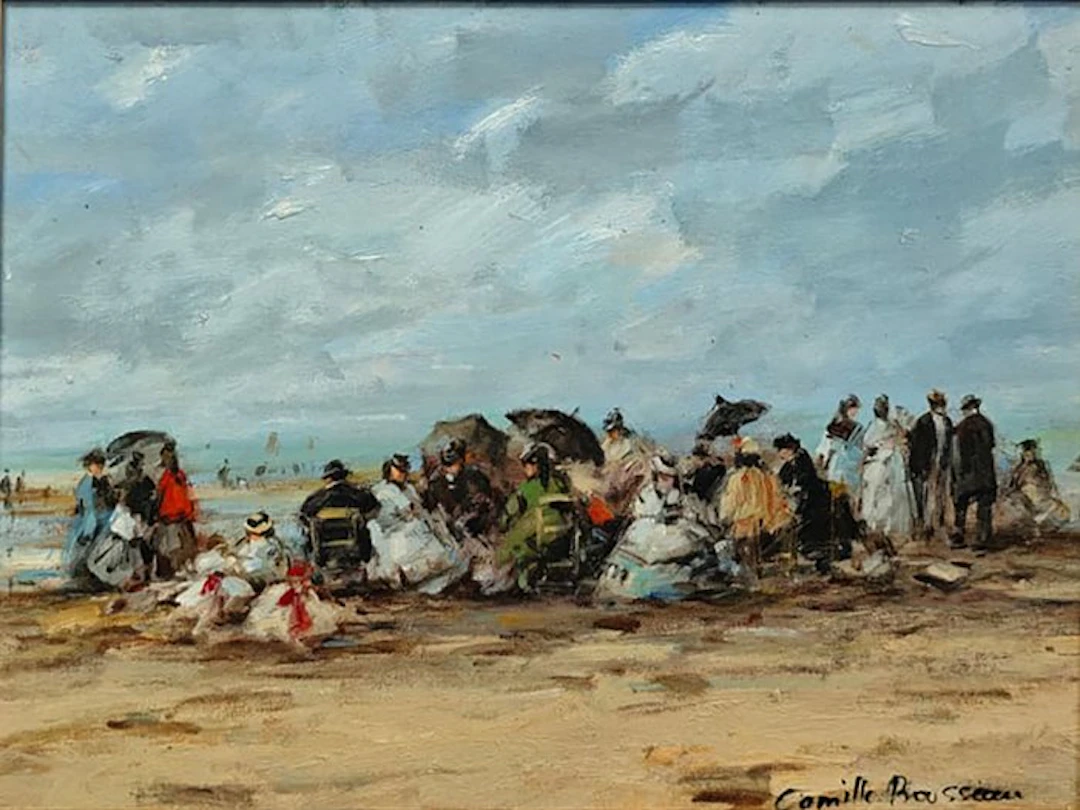 Camille Rousseau - Les élégantes de la plage ~ Deauville
