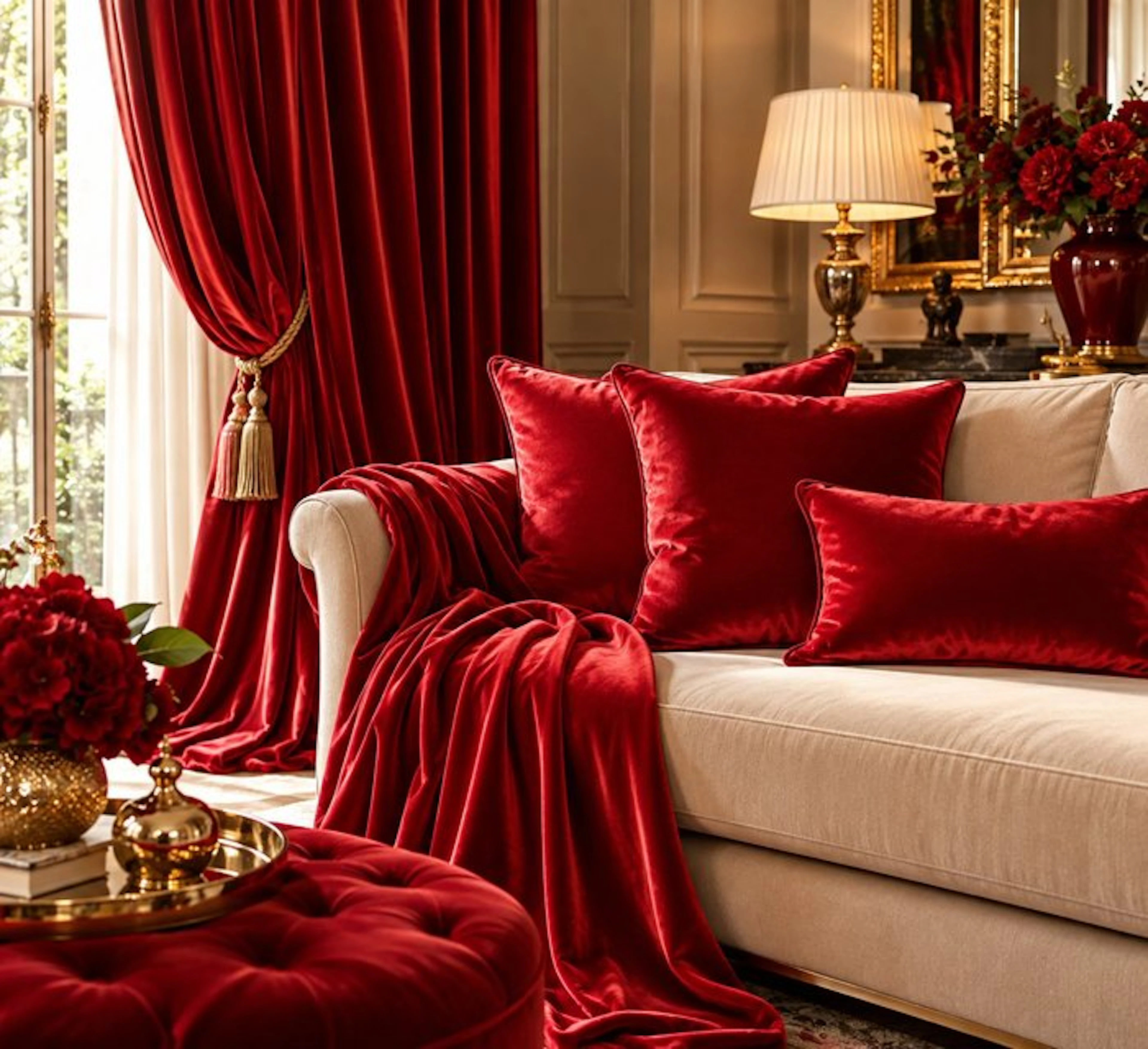 Imperial Red - Textile - 200 cm - 280 cm