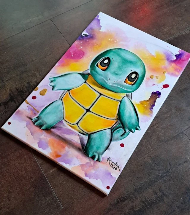 SQUIRTLE X CHRISTINA RUDNICK 1985 • POKEMON • Nintendo...