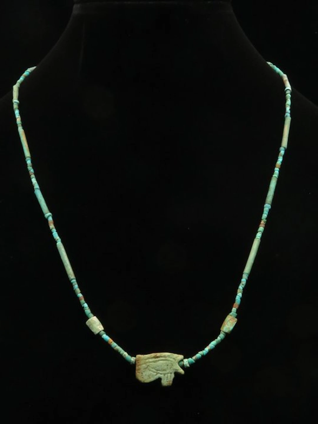 Ancient Egyptian Necklace made of Turquoise and Faience...