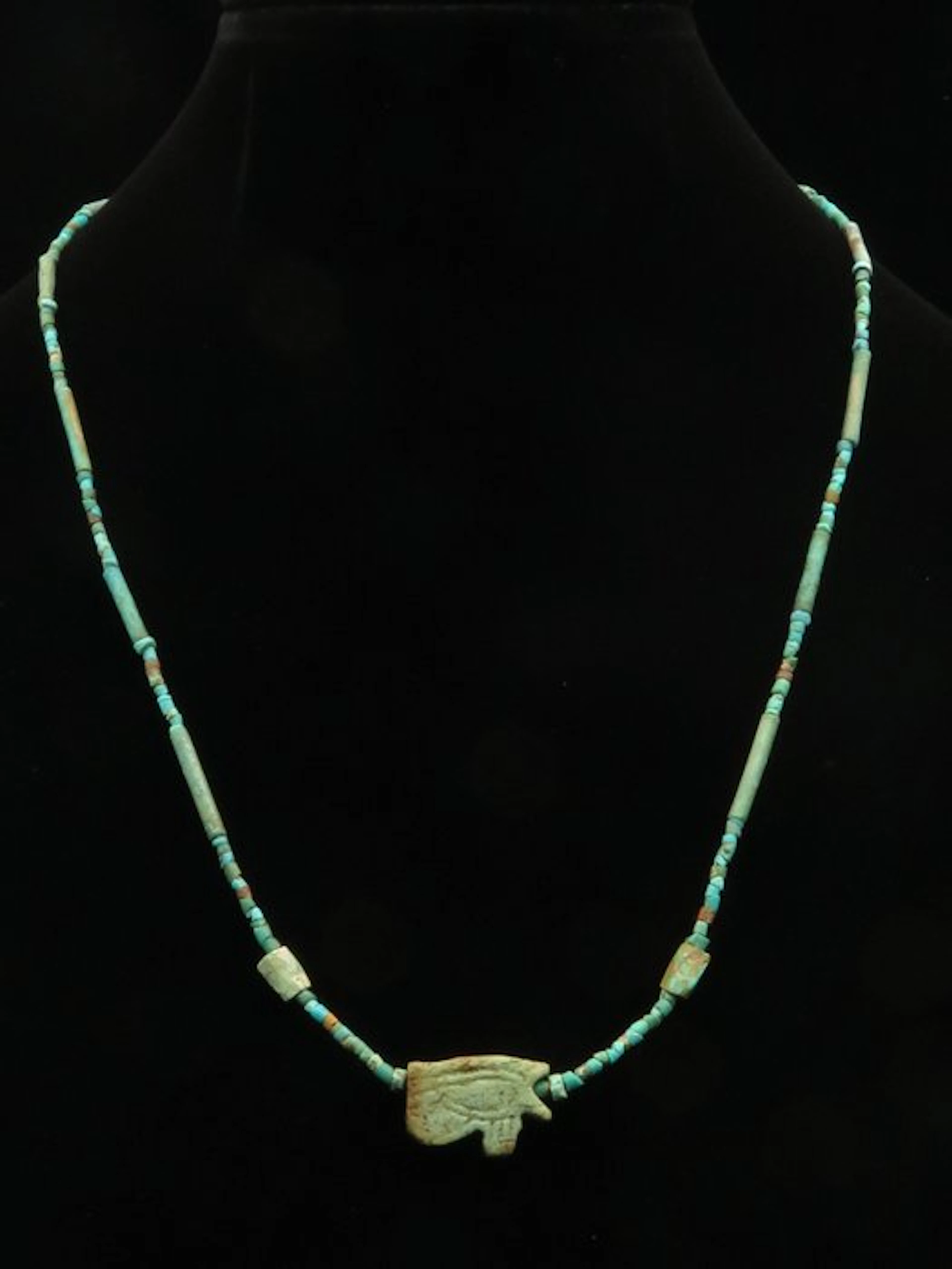Ancient Egyptian Necklace made of Turquoise and Faience...