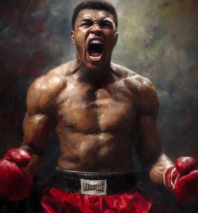 Canvas Fit - Alberto Ricardo - Muhammad Ali – El rugido del campeón ...