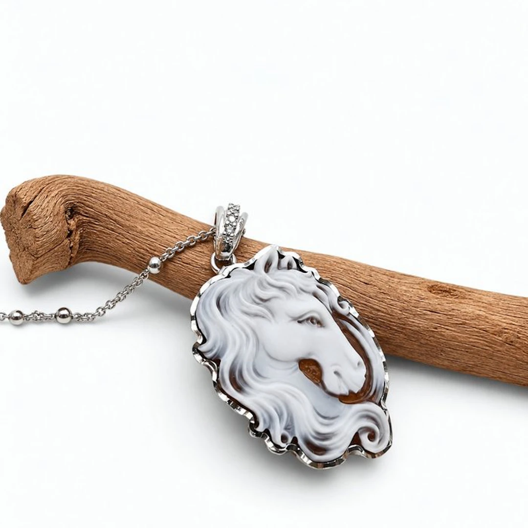 Silver - Necklace with pendant - Italian craftsmanship