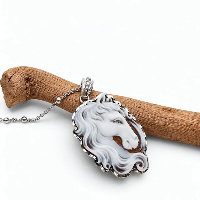 Silver - Necklace with pendant - Italian craftsmanship