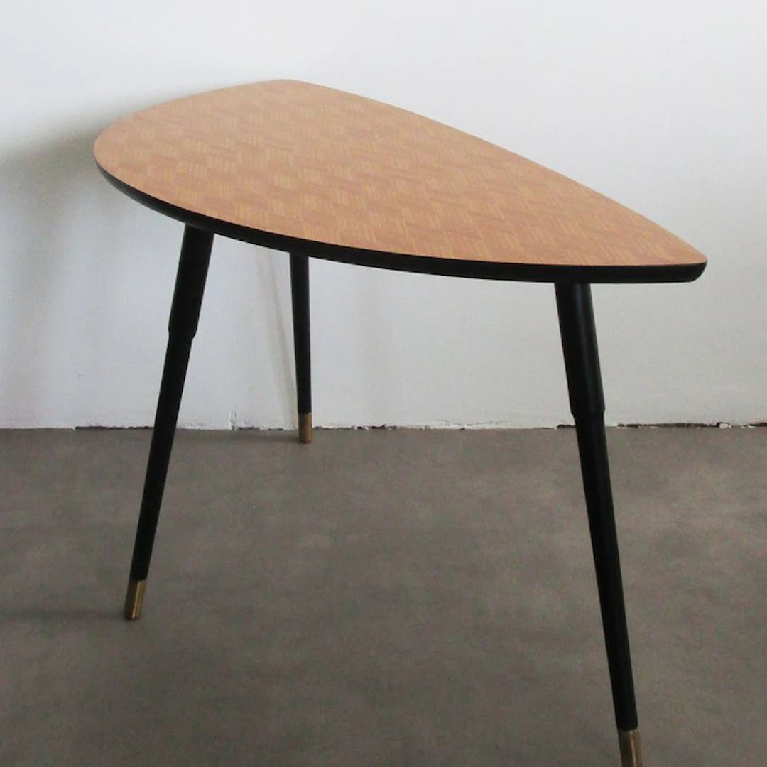 IKEA - Table - Lövbacken - Wood, Metal, Brass - Vintage 1999 side table.