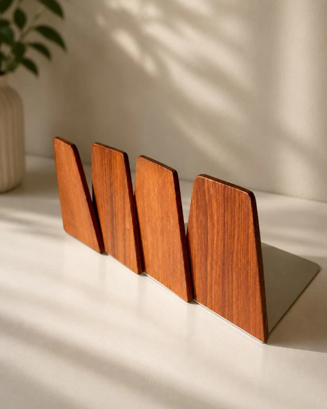FM Møbler - Kai Kristiansen - Bookends (4) - Rosewood and Metal