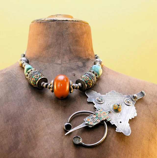 Ancient Amazigh (Berber) bridal jewelry from the Ait Ouaouzguite tribes