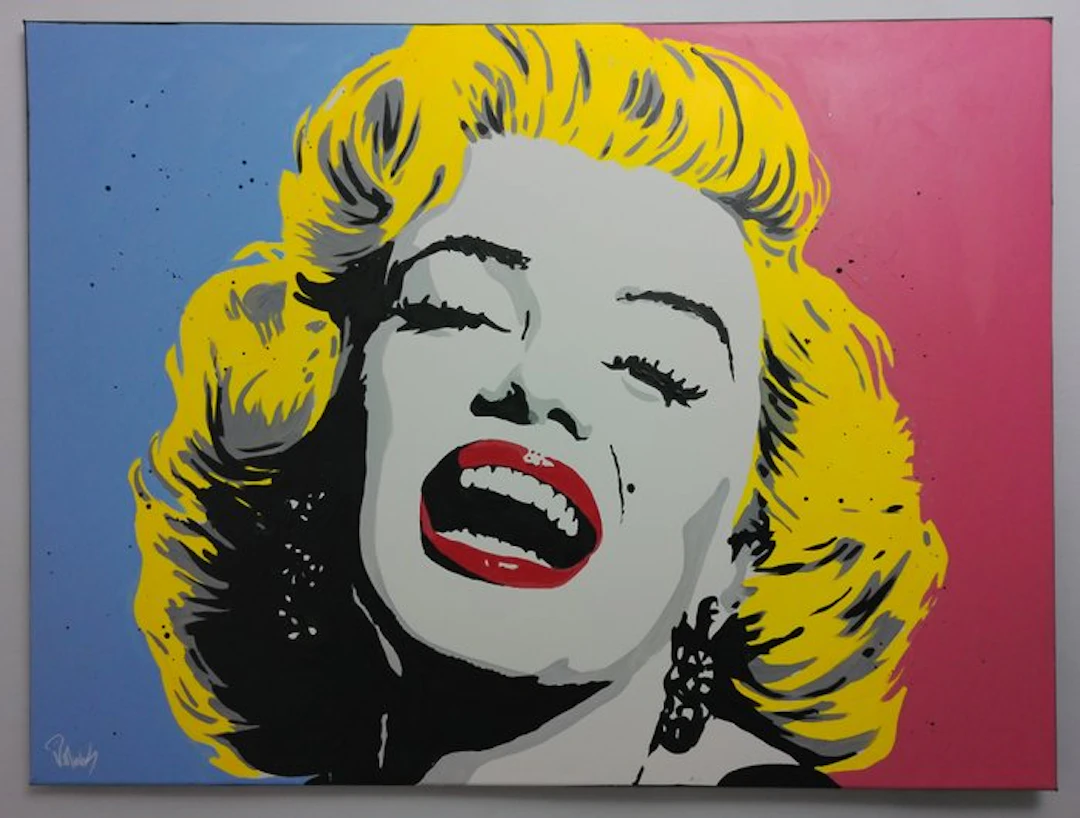 Marilyn Monroe - 80x60 cm - Popart portrait collections...