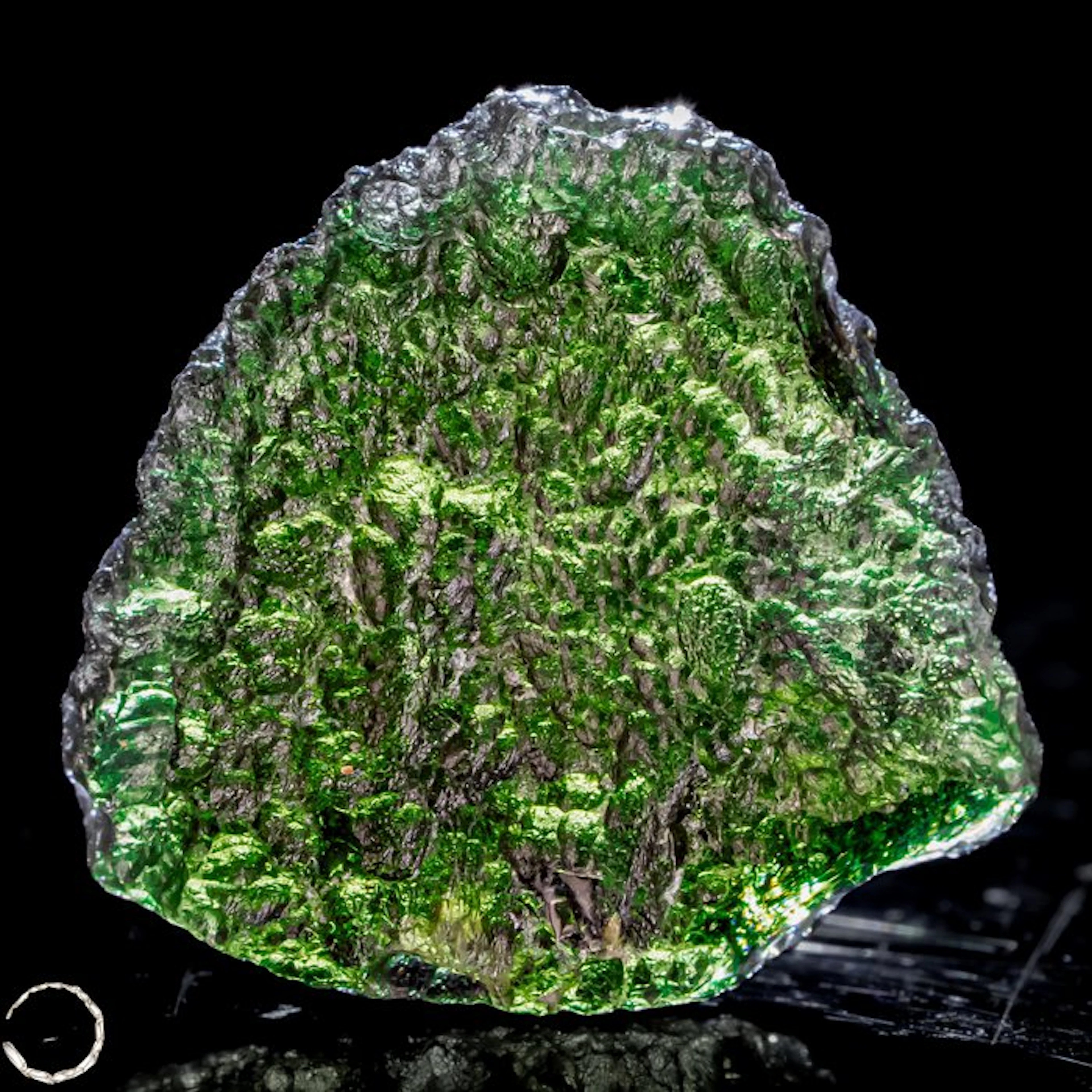 Natural Moldavite - Extraordinary rough specimen with an...