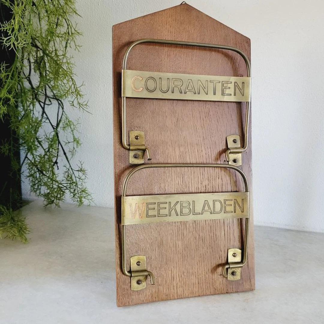Magazine rack - Rarely Offered: Antique Newspaper...