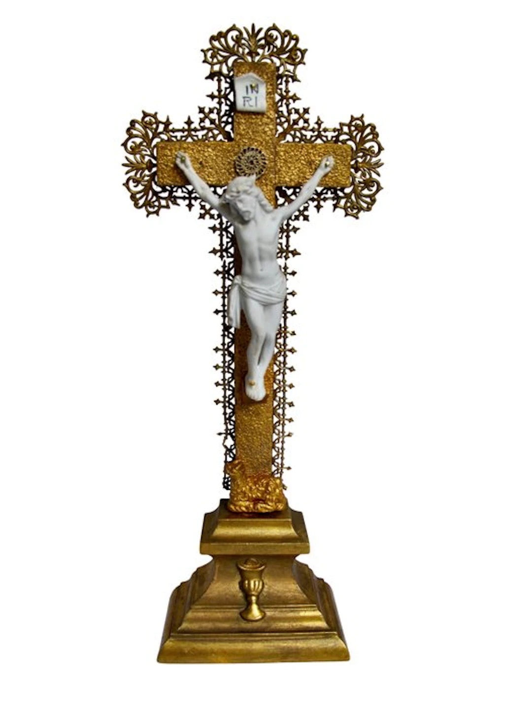 Baroque Crucifix - Porcelain
