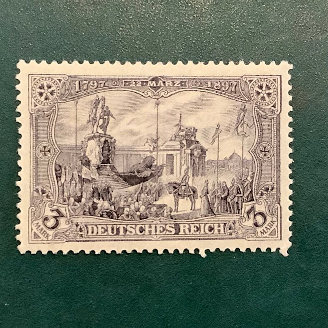 German Empire 1902 - 3 Mark Germania without watermark
