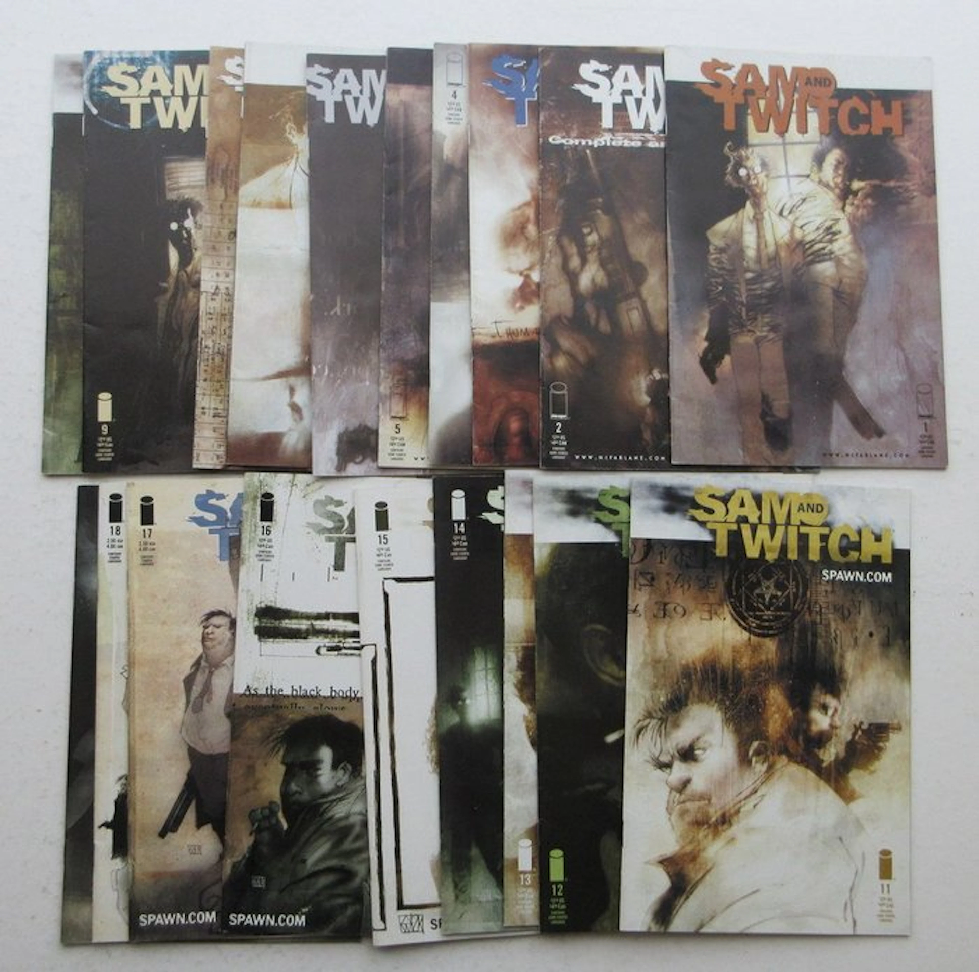 Sam and twitch - 1 to 19 - 19 Comic - First edition - 1999/2001