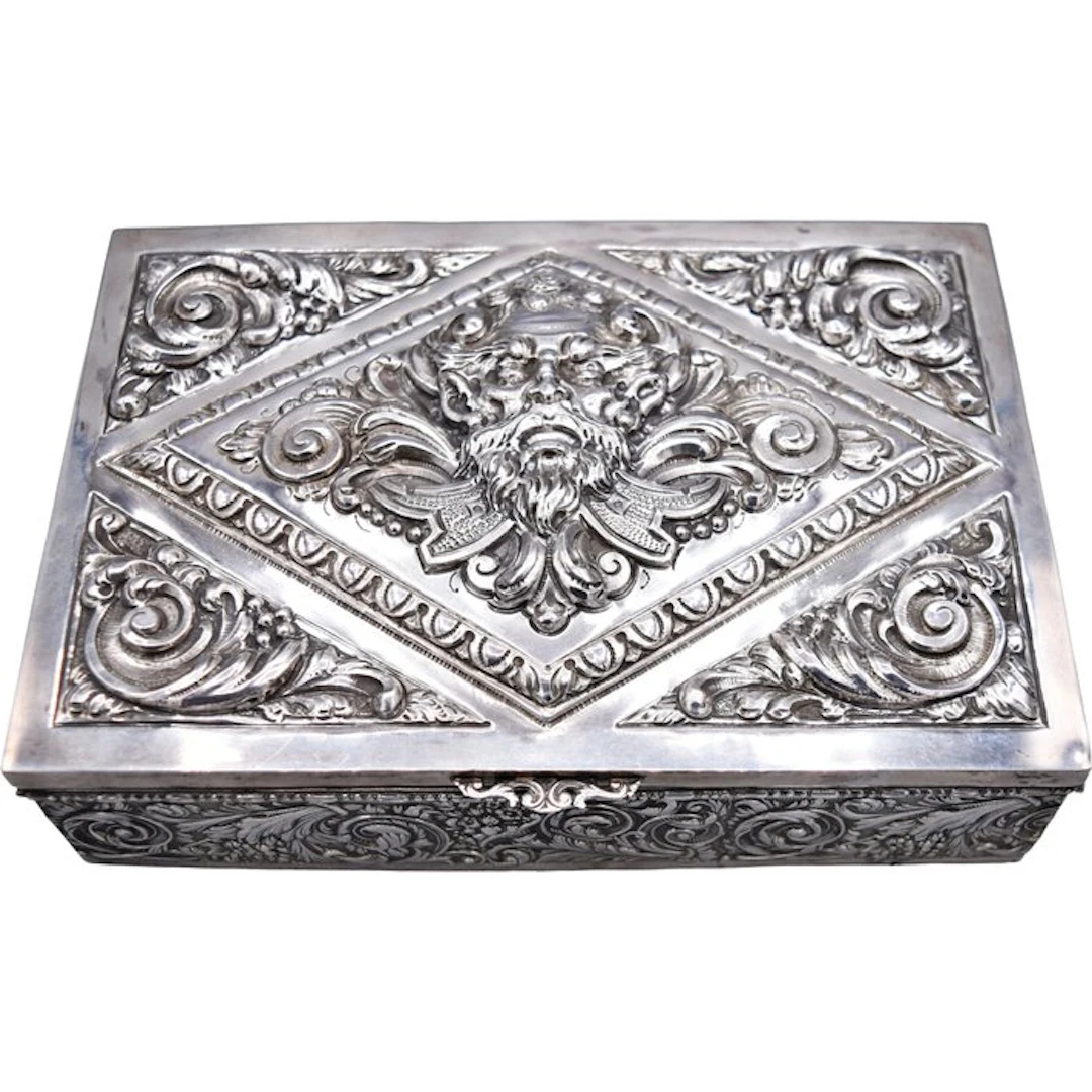 Box - Green Man - .925 silver