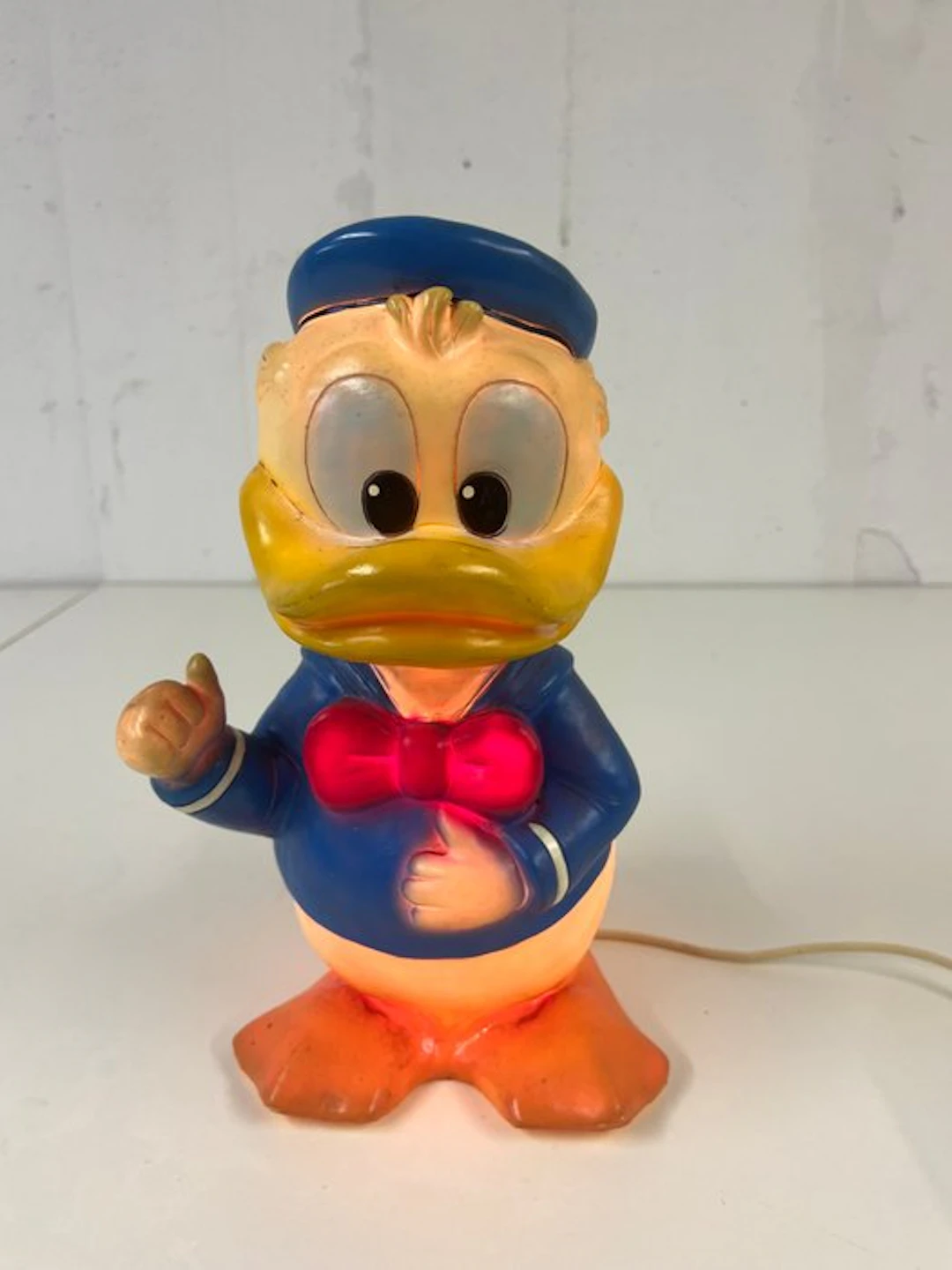 Donald Duck - 1 Leuchtskulptur (Lampe) - Disney - 1984