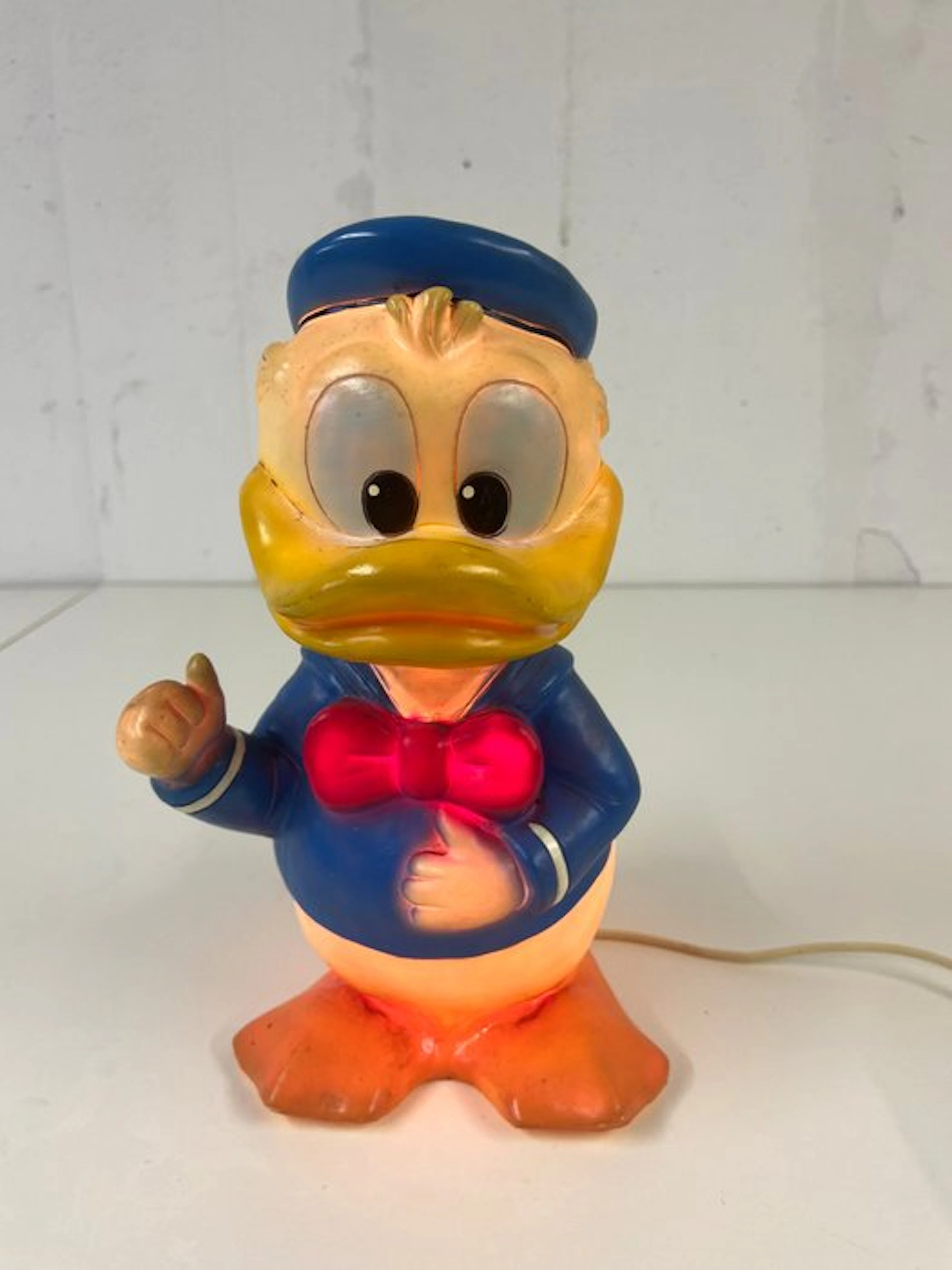 Donald Duck - 1 Leuchtskulptur (Lampe) - Disney - 1984