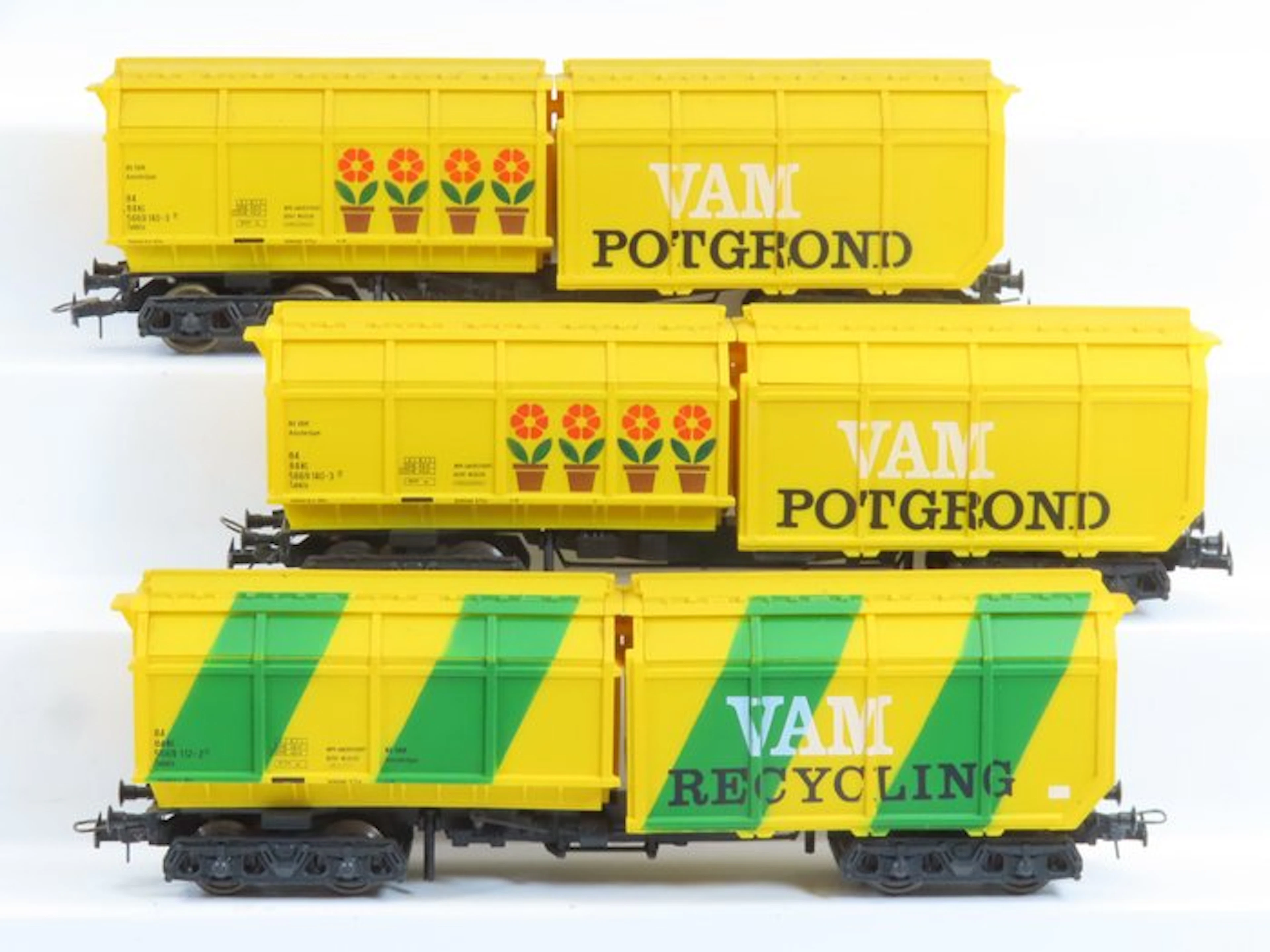 Roco H0 - 4368/4368C - Model train freight carriage (3)...