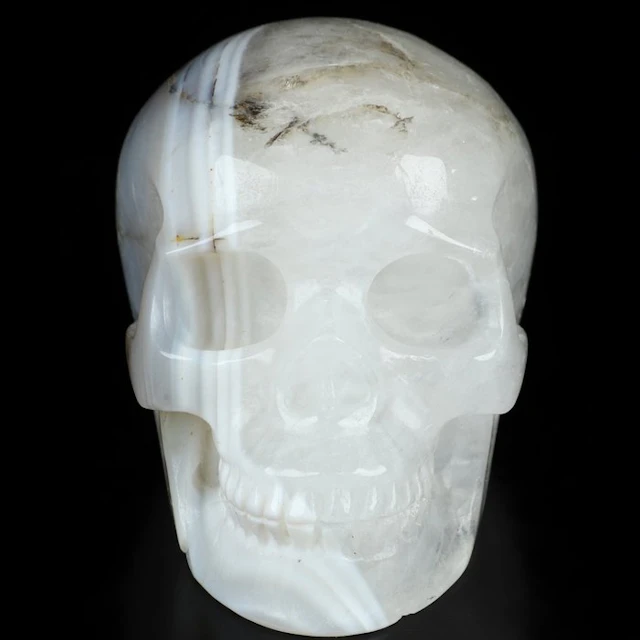 481g agate skull – Angel & Demon