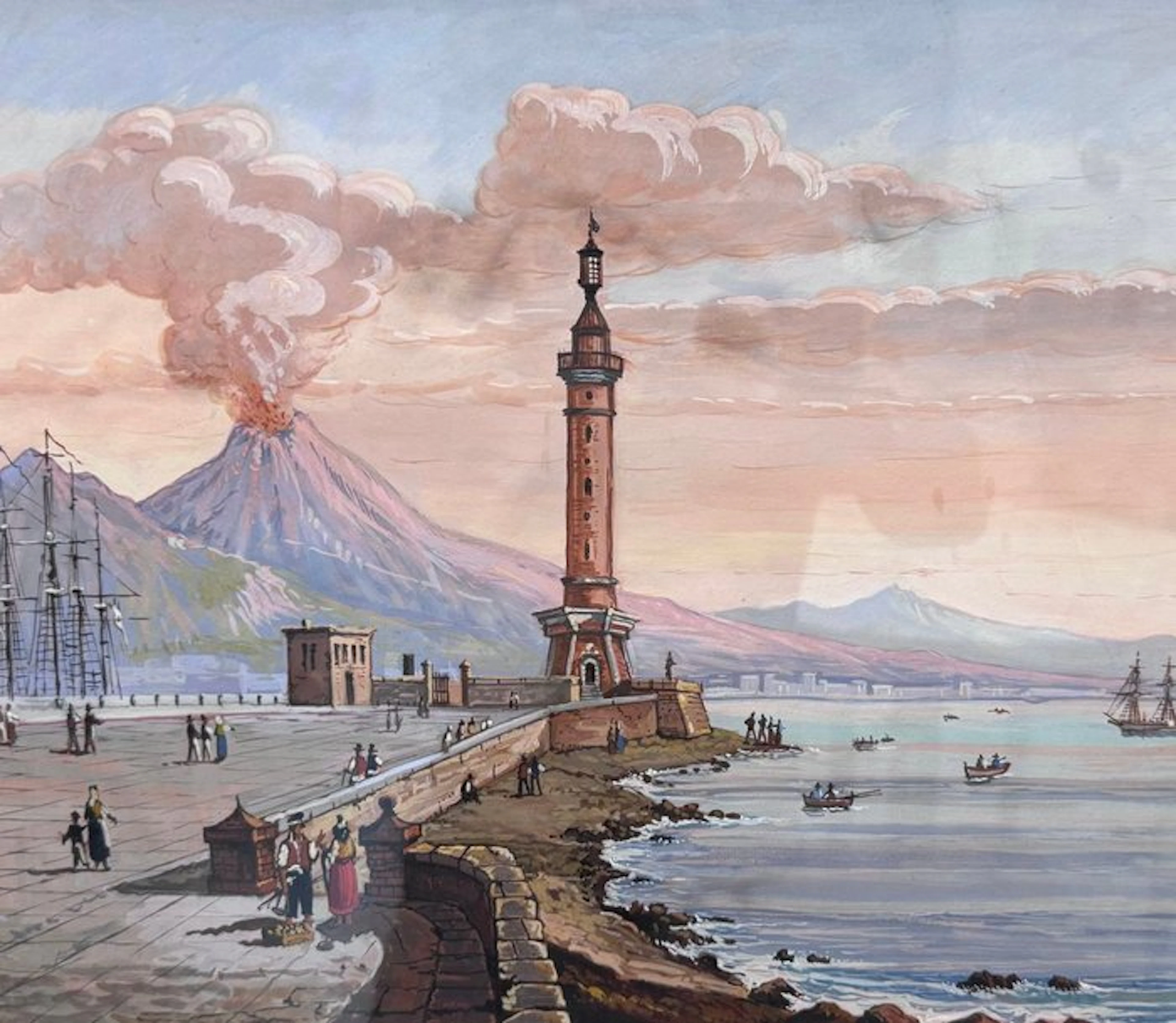 Scuola napoletana (XX) - Napoli - Il Faro nell’Ottocento