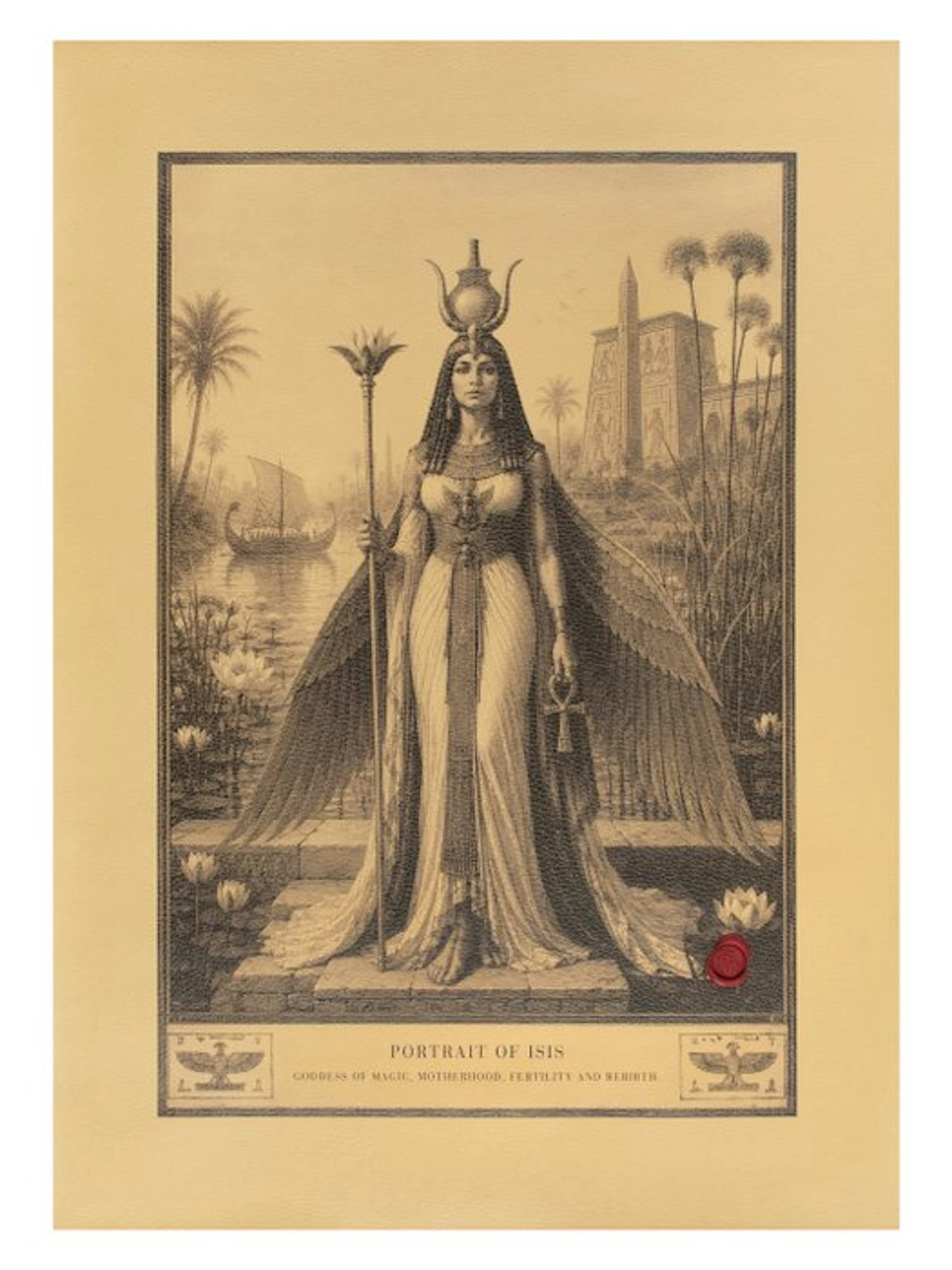 Limited Edition 2/25 Artistic Tapestry “Isis – Goddess of Magic