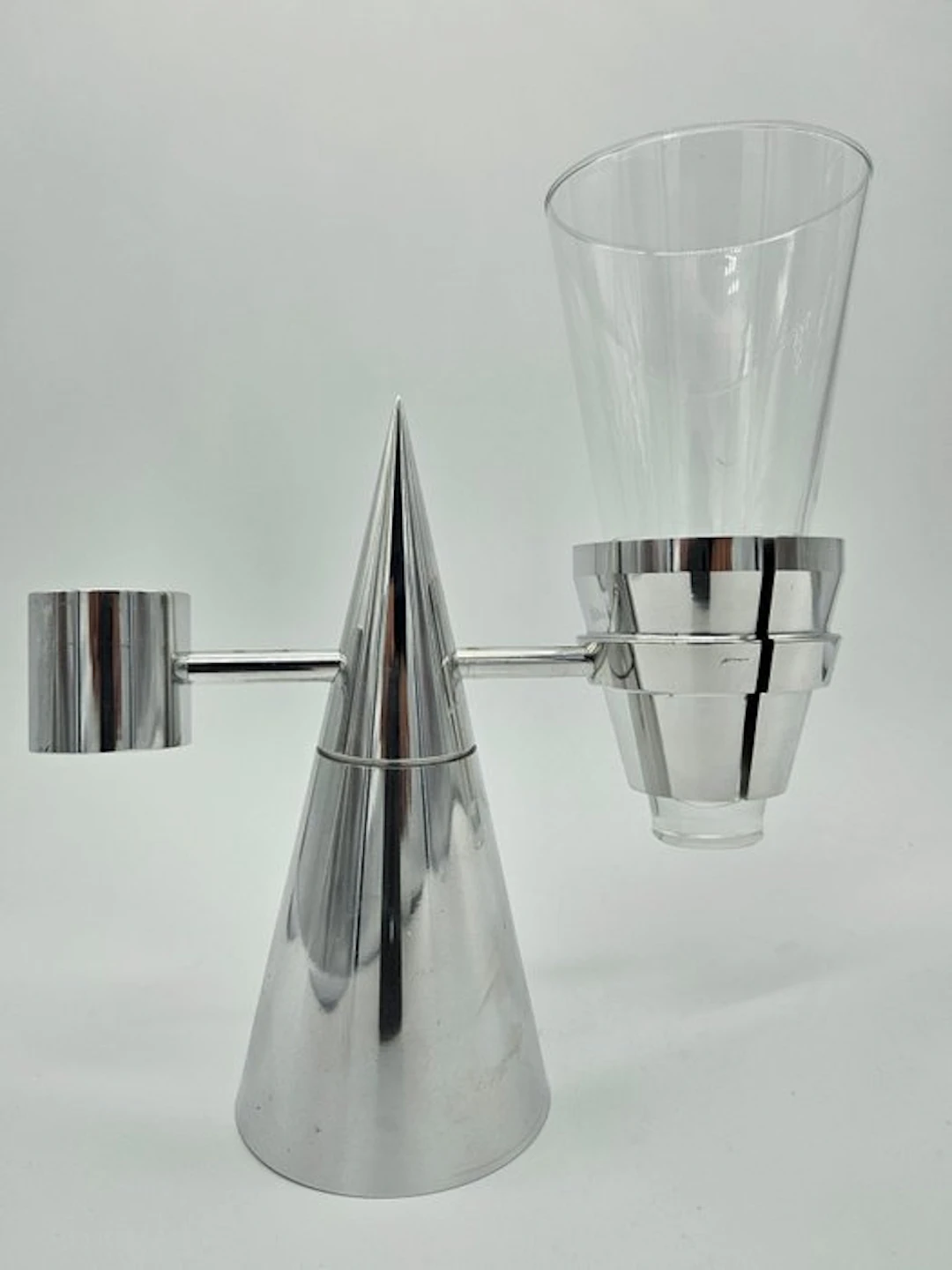 Vintage Wash basin set - Steel, Glass