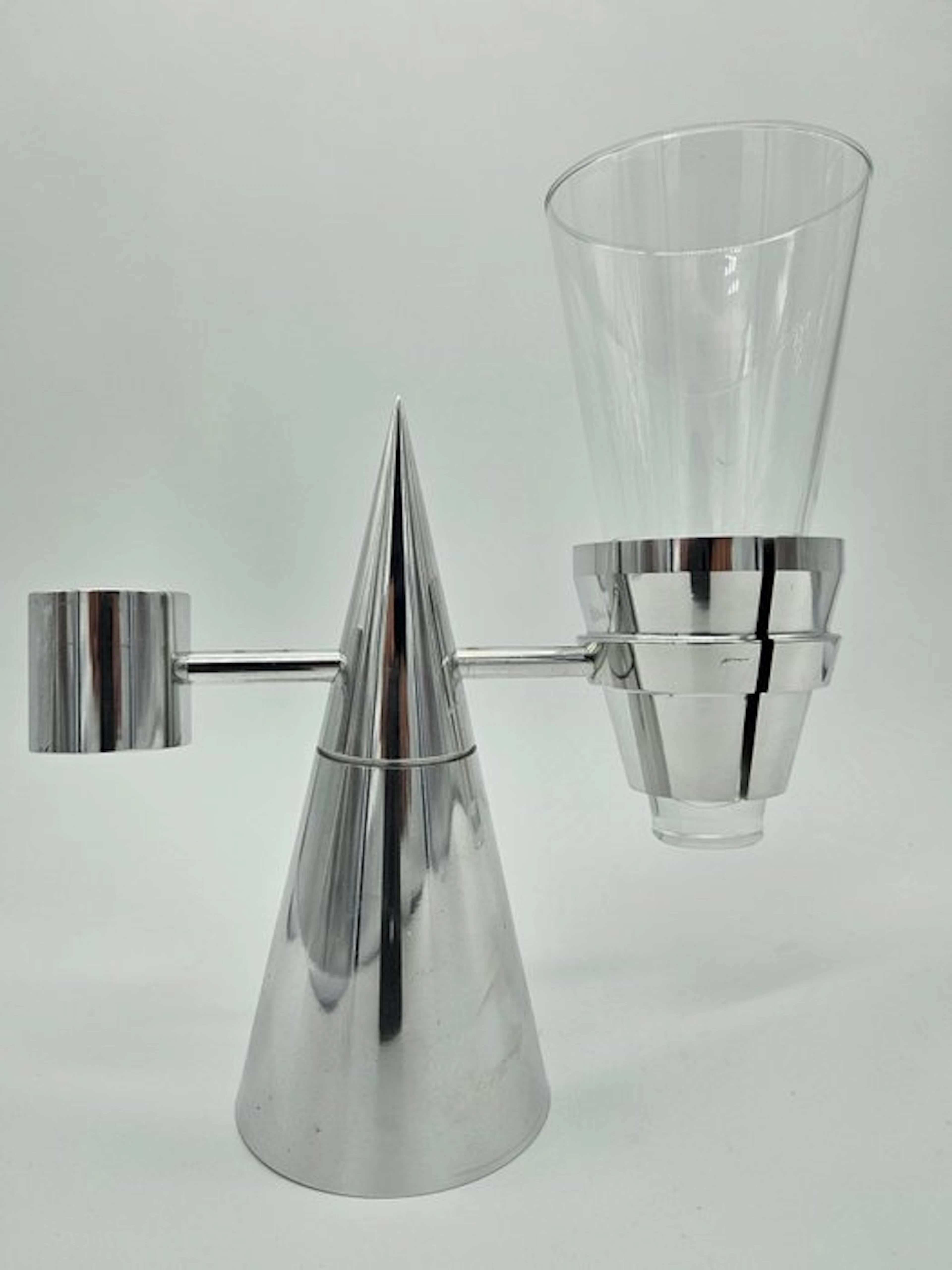 Vintage Wash basin set - Steel, Glass