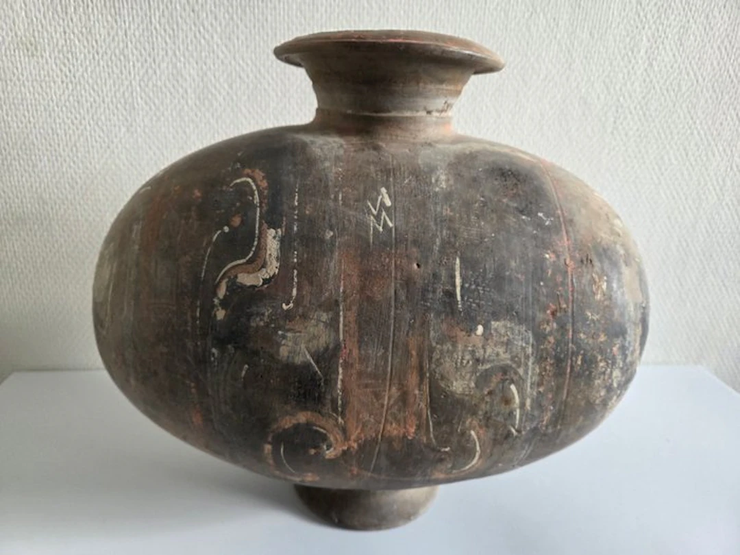 Warring States Period to Han Dynasty Cold-painted...