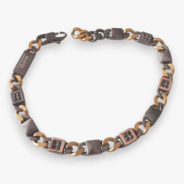 18 kt. - Steel, Yellow gold - Bracelet - Italian Manufacturing