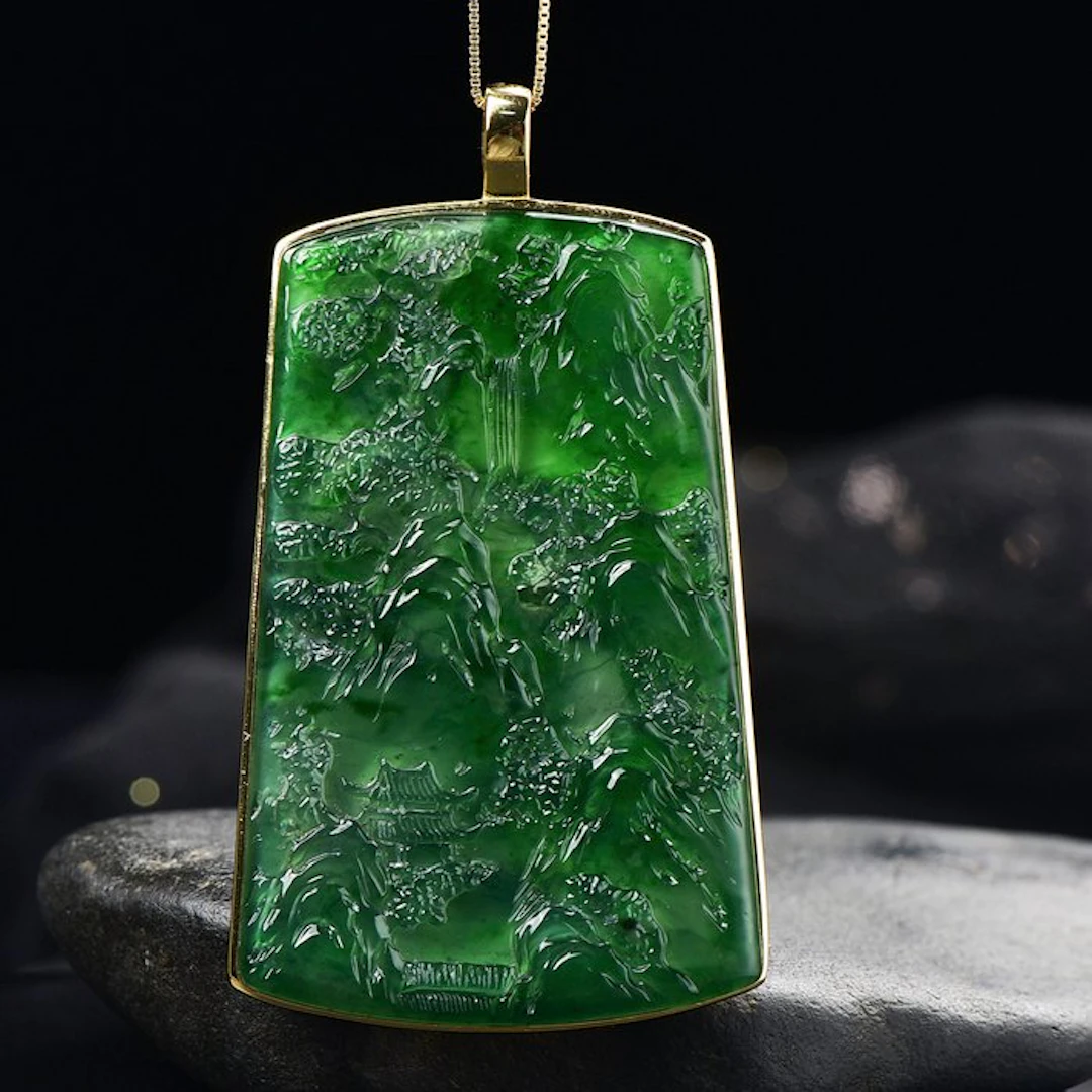 ALGT Certified - Huge and Masterful Natural Jadeite...