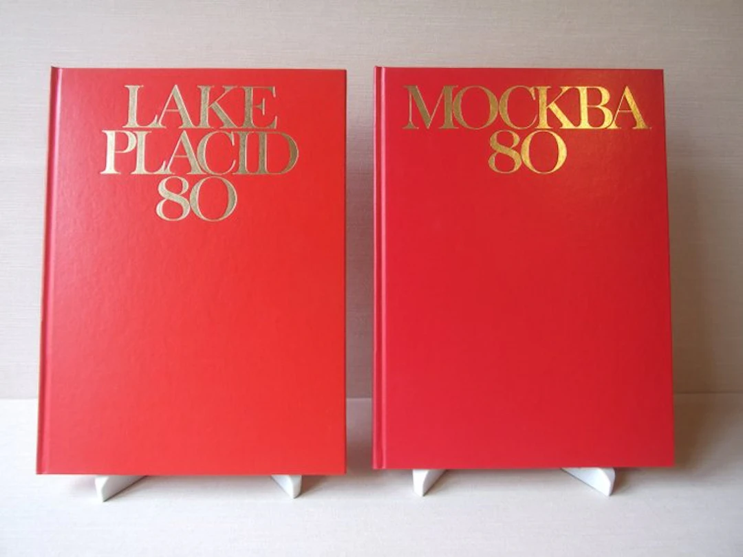 2 x Hardcover Bildband - Olympische Spiele 1980 Lake...