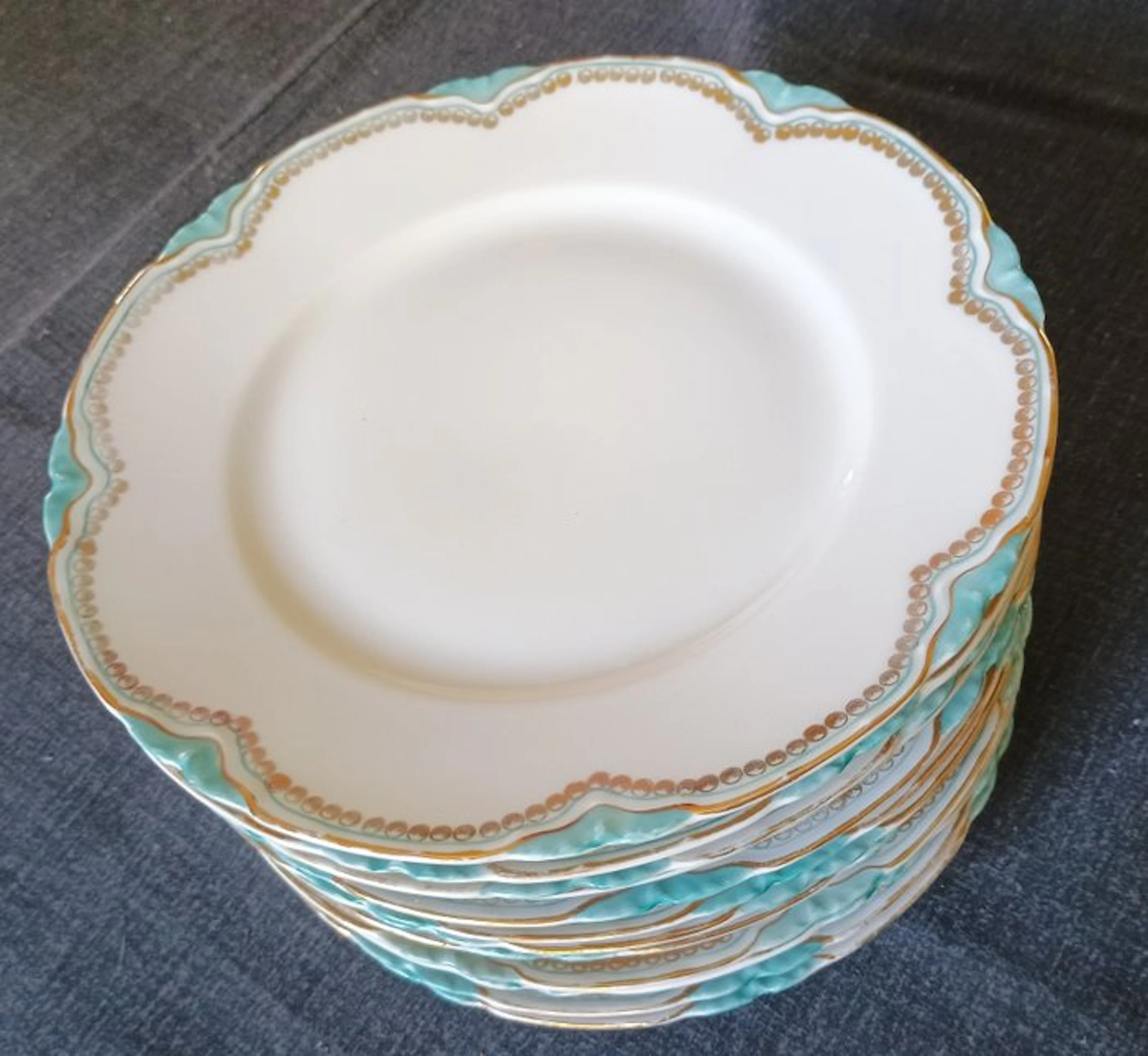 Richard Ginori - Dinner service (7) - Rifinito a mano- Tuchese - 24kt gold