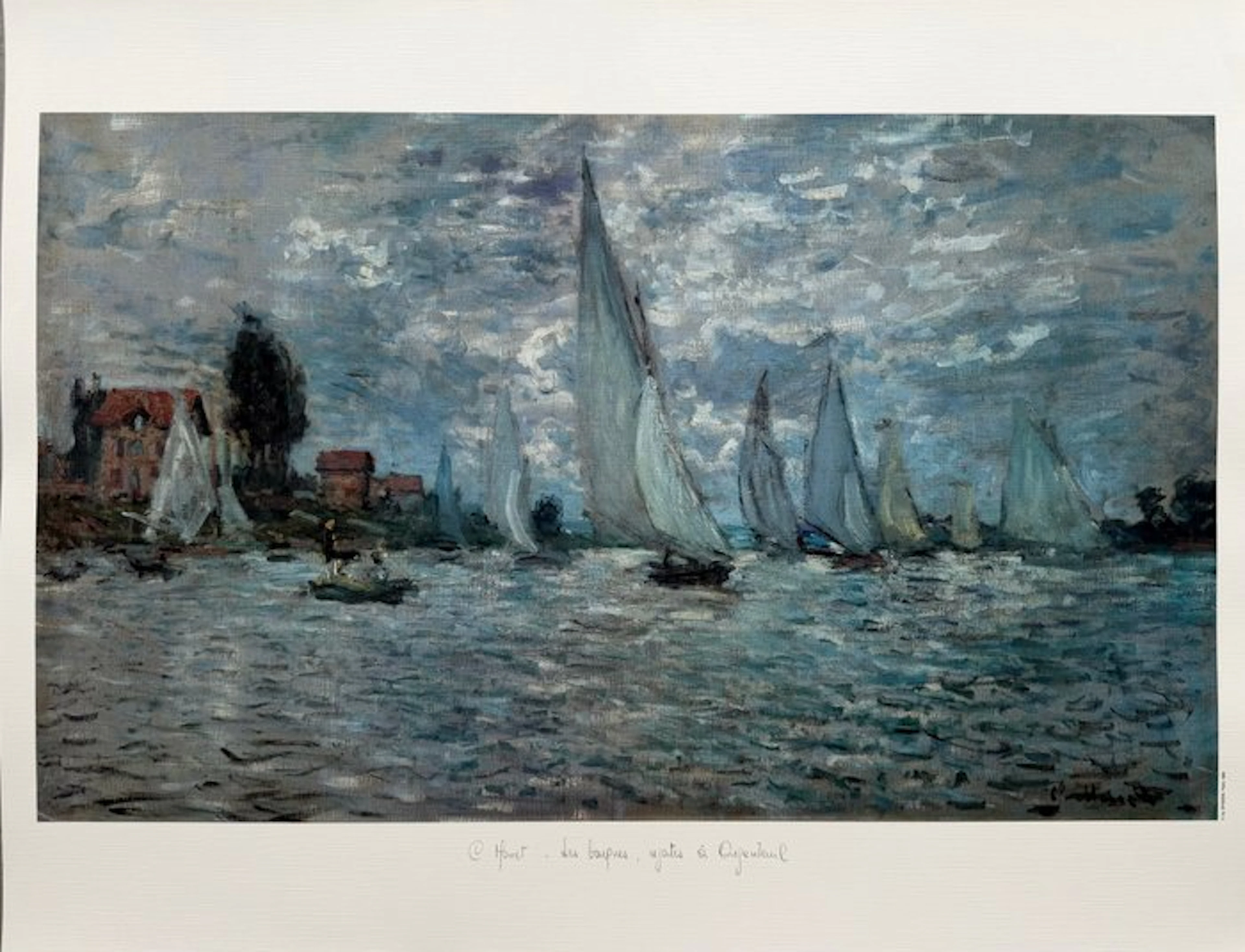 Claude Monet (1840-1926) - Les Barques Regates à Argenteuil