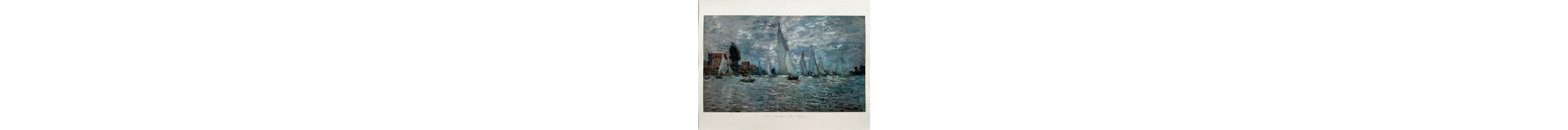 Claude Monet (1840-1926) - Les Barques Regates à Argenteuil